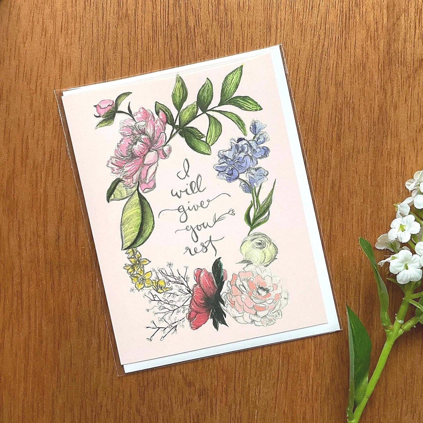 "I will Give You Rest" Greeting Card