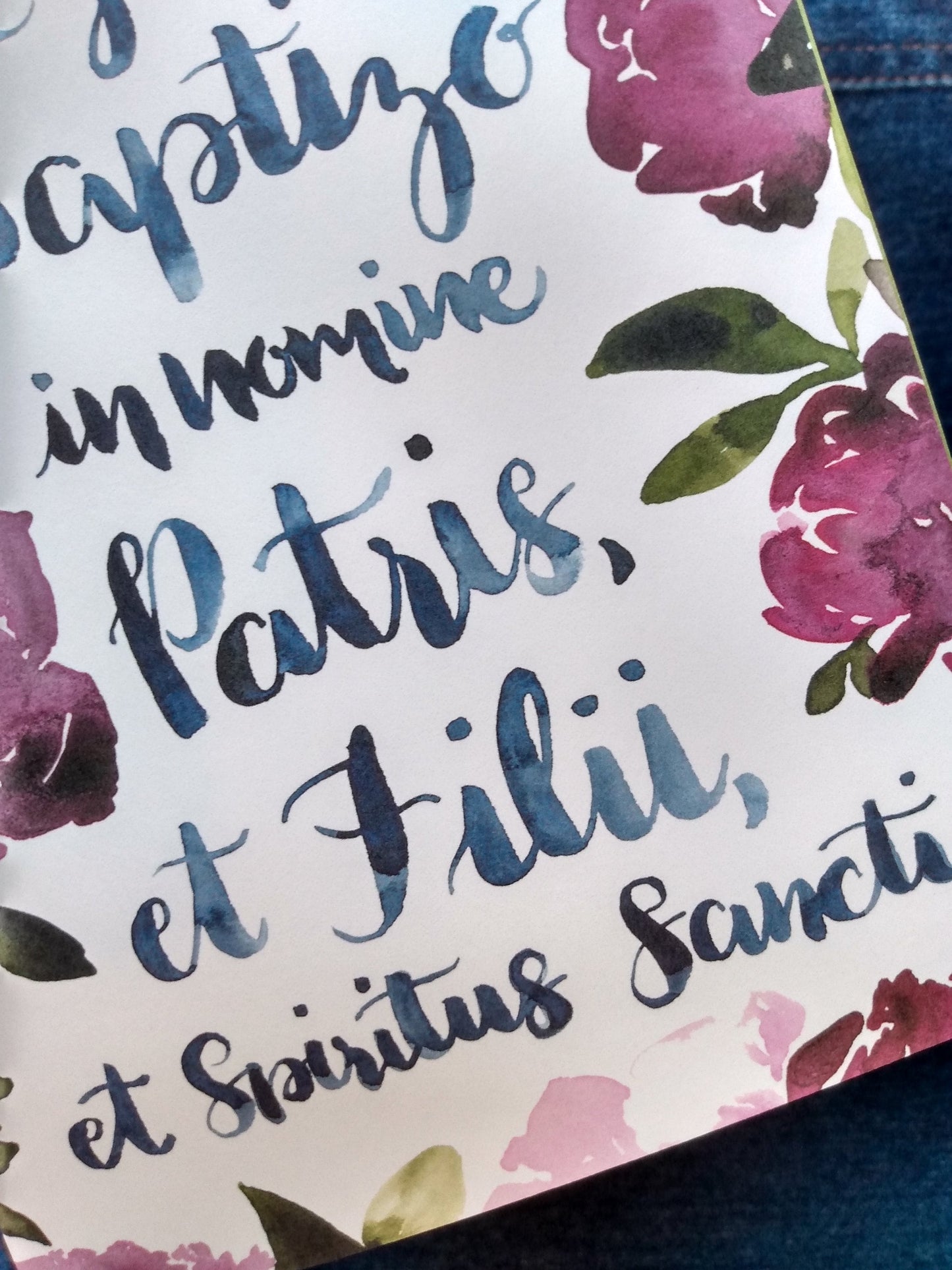 Watercolor Baptism Greeting Card