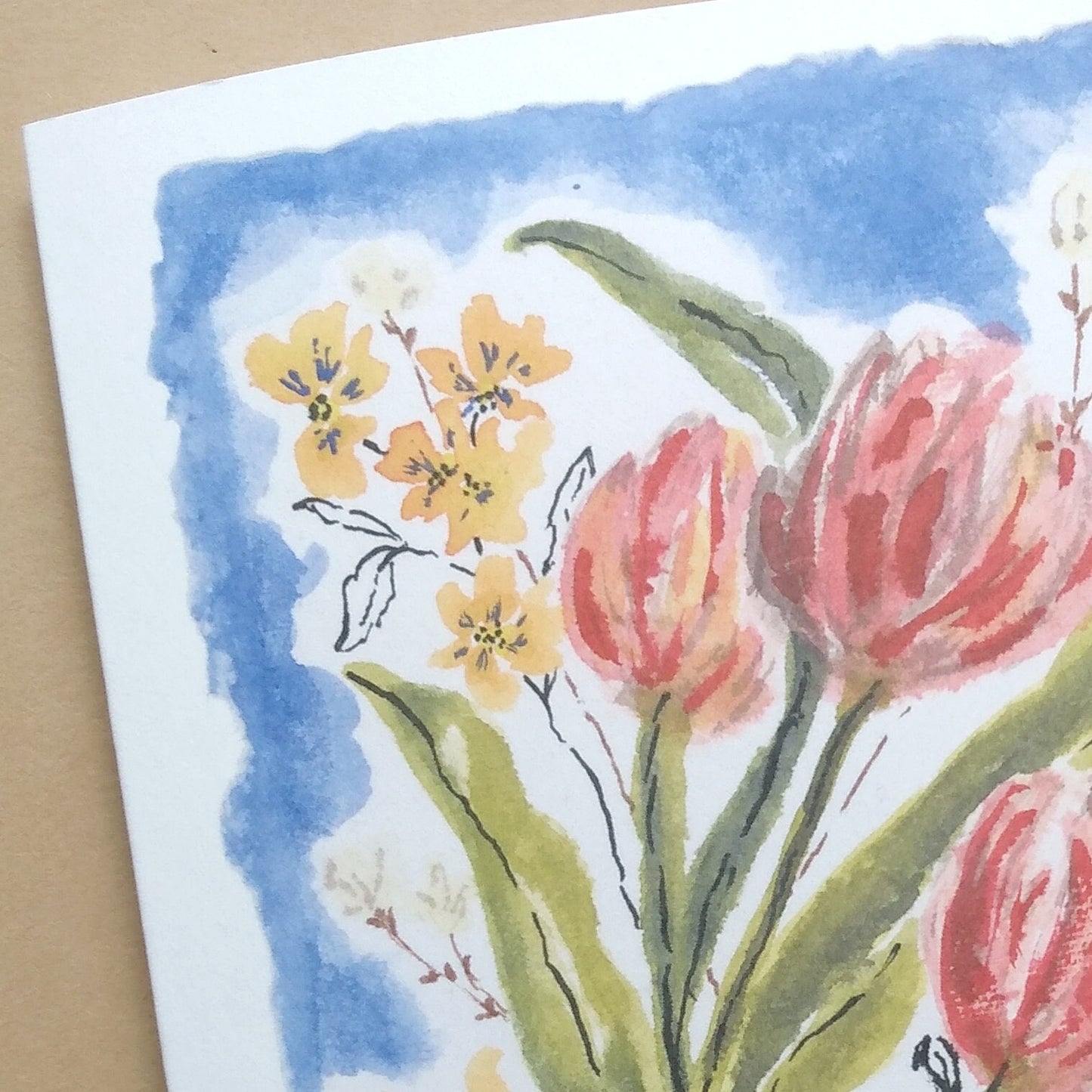 "Dancing Tulips" Greeting Card