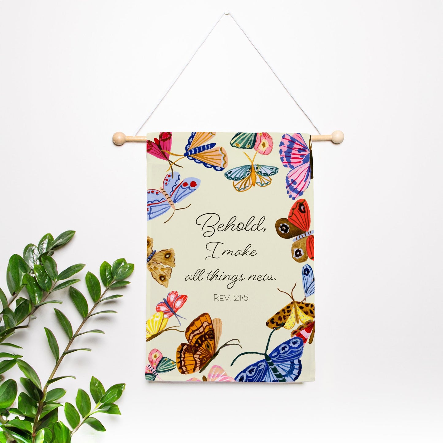 All Things New Butterflies Garden Flag