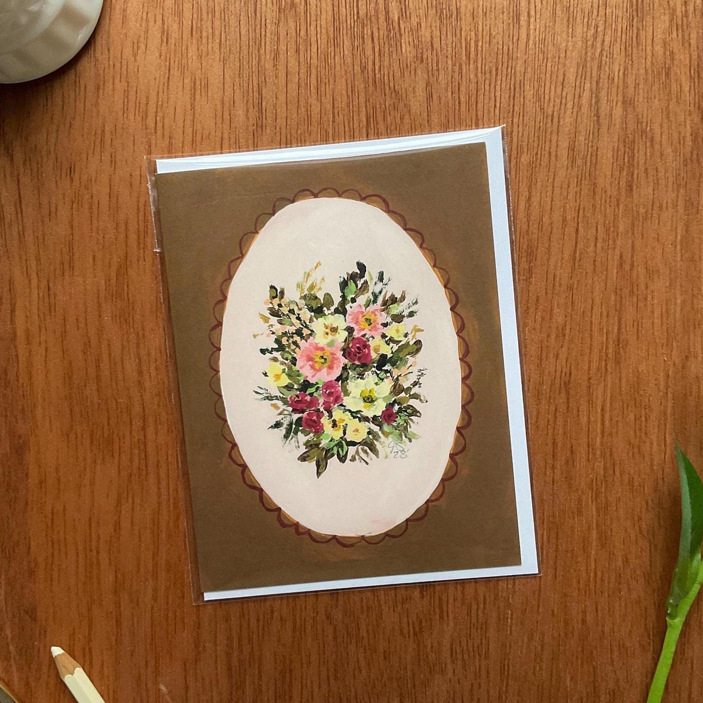 "Pure of Heart" Floral Greeting Card