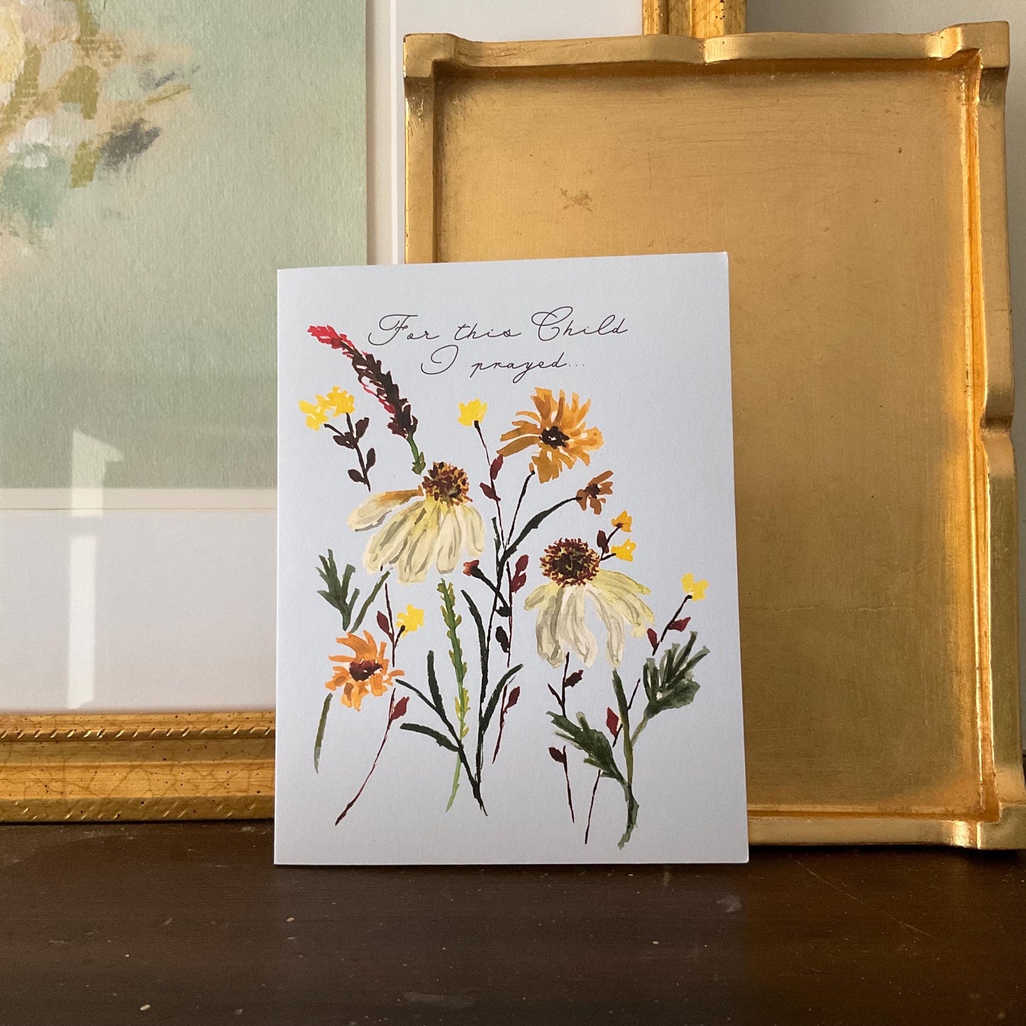 "For this Child I Prayed" Greeting Card