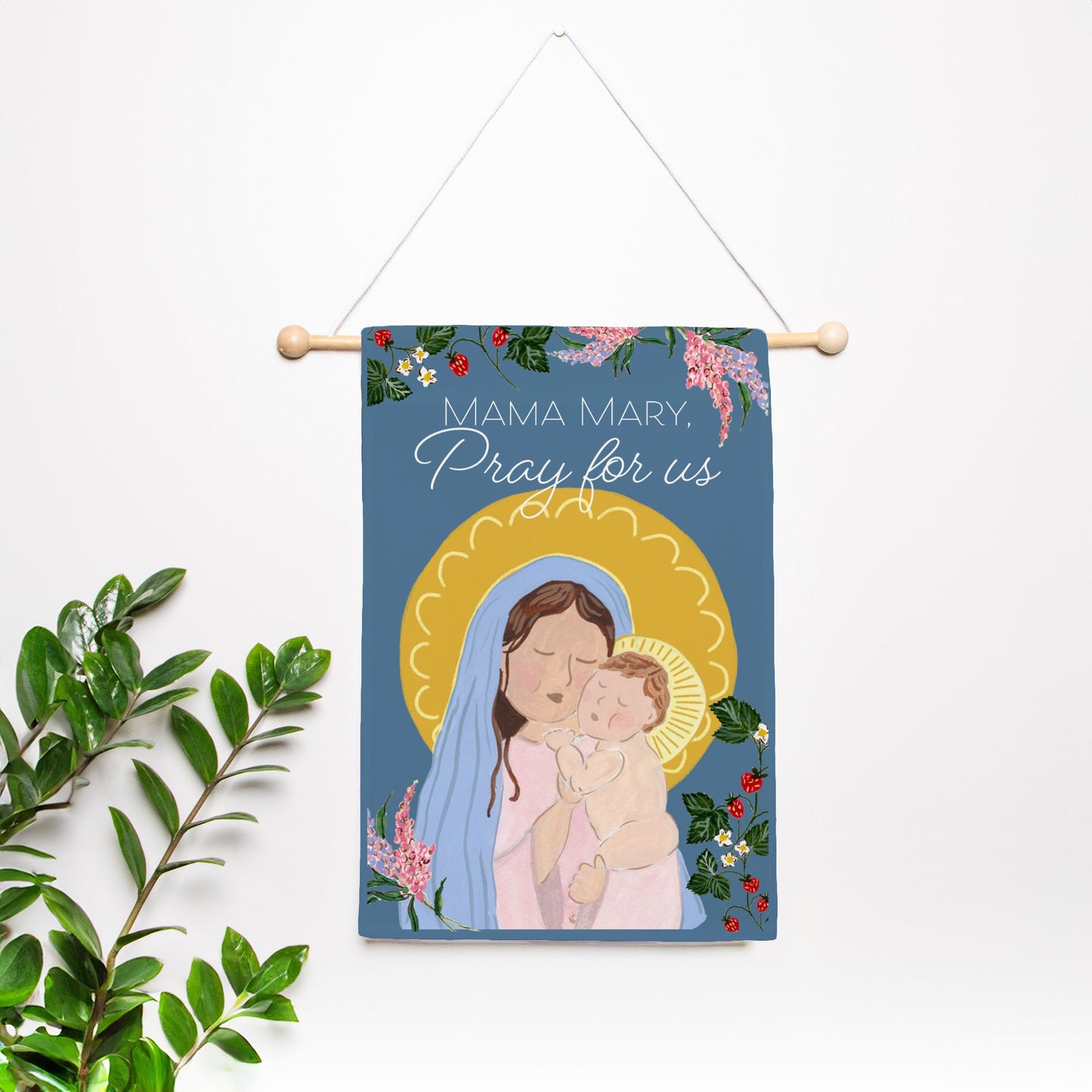 Mama Mary Garden Flag