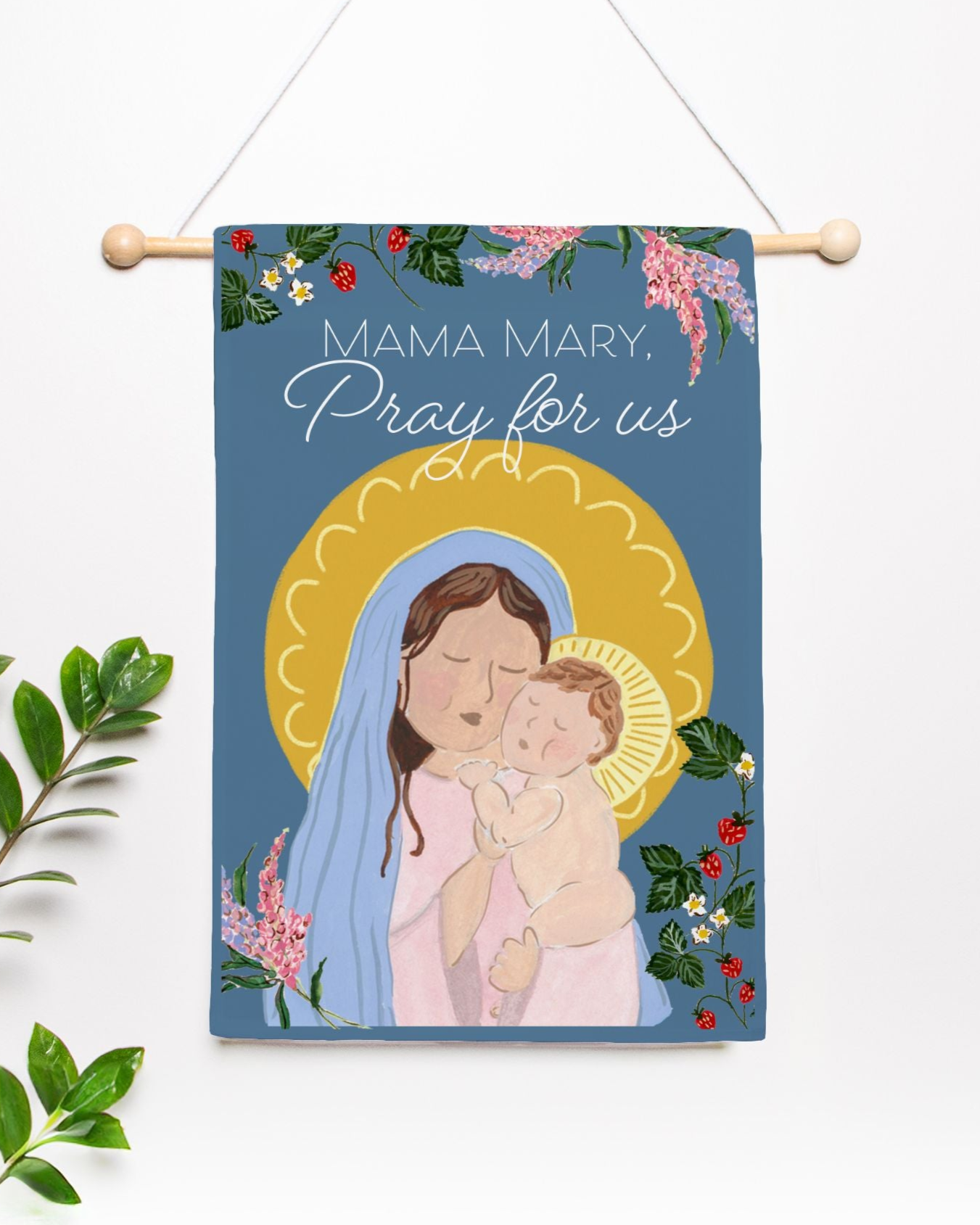 Mama Mary Garden Flag