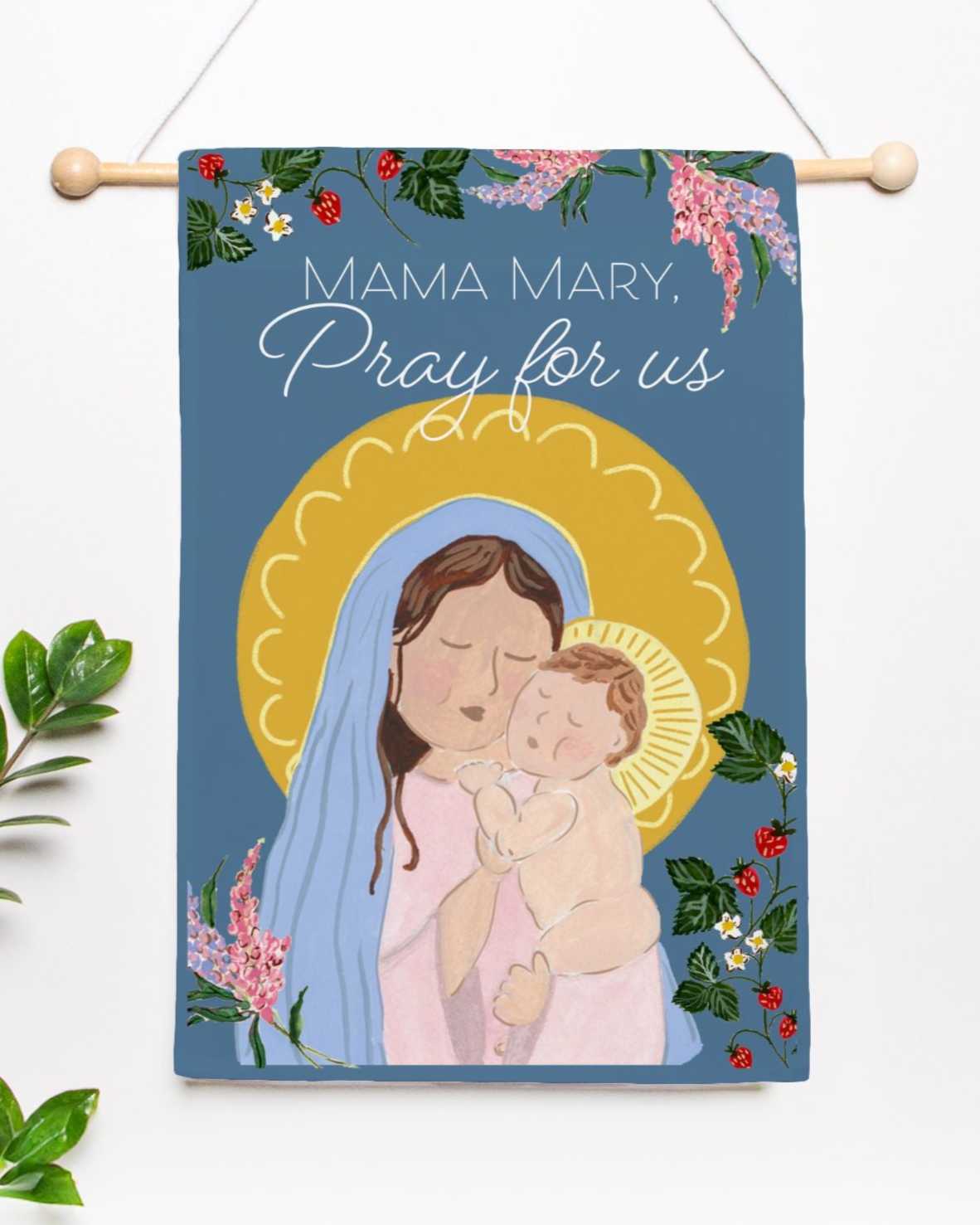 Mama Mary Garden Flag