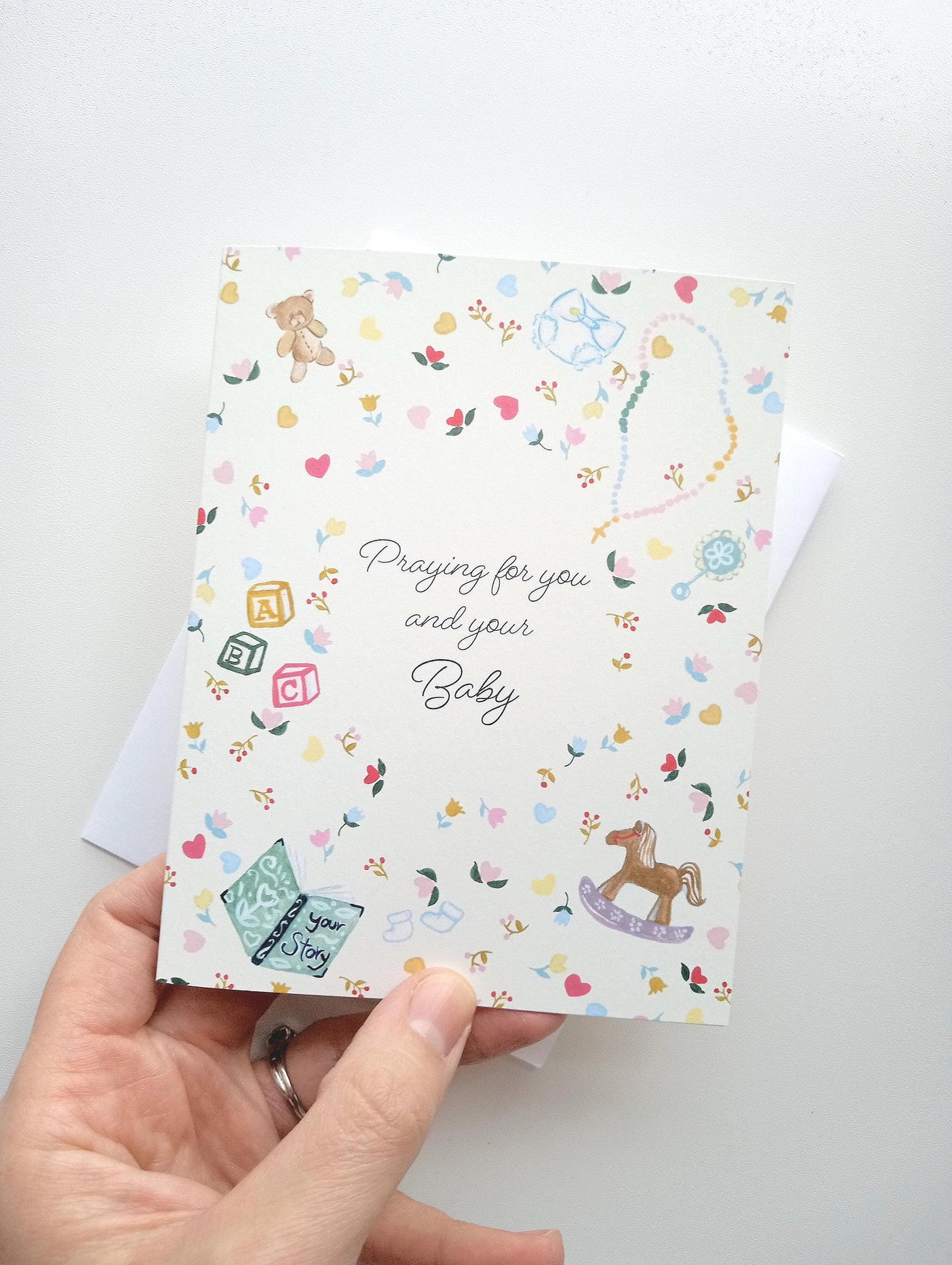 "Praying for Baby" Greeting Card