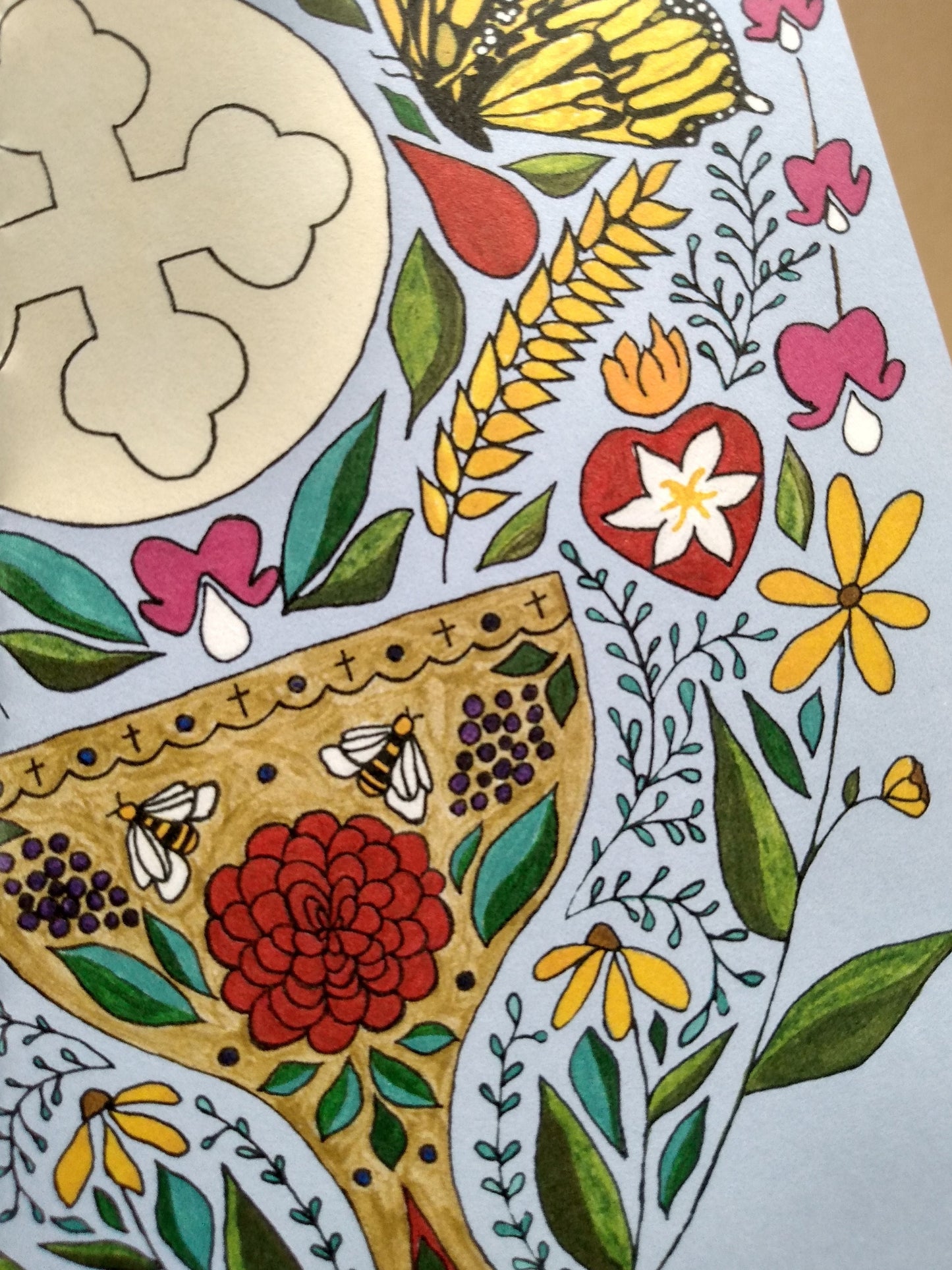"Butterfly Chalice" Greeting Card