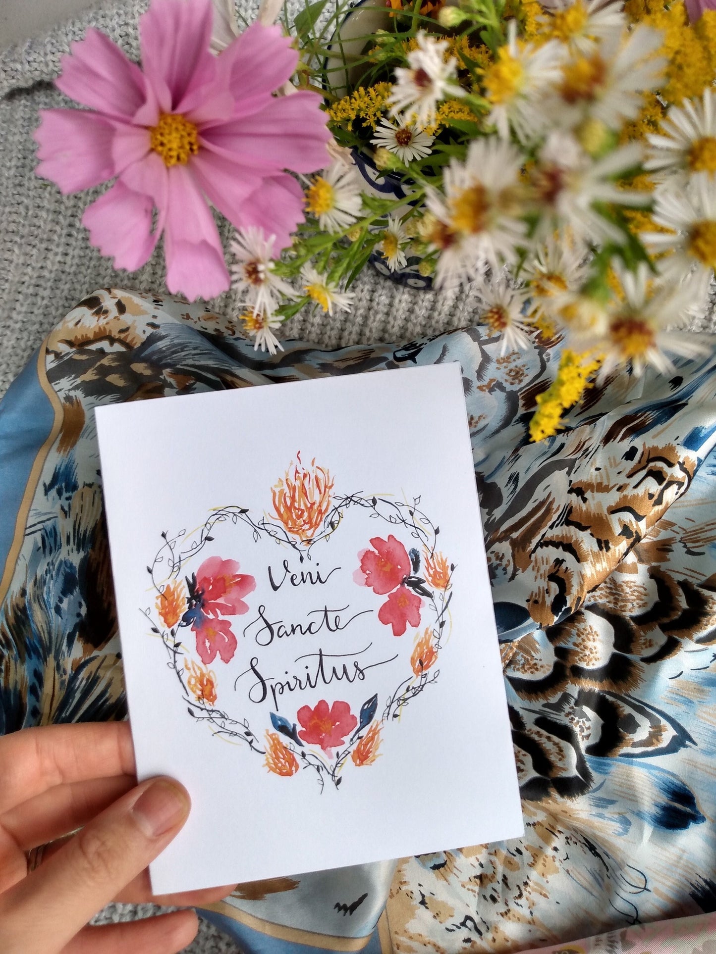 "Veni Sancte Spiritus" Greeting Card