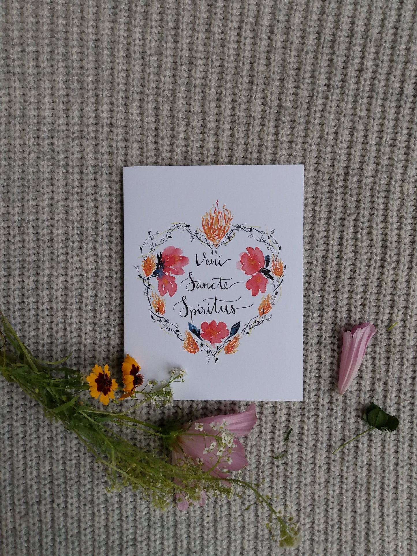 "Veni Sancte Spiritus" Greeting Card