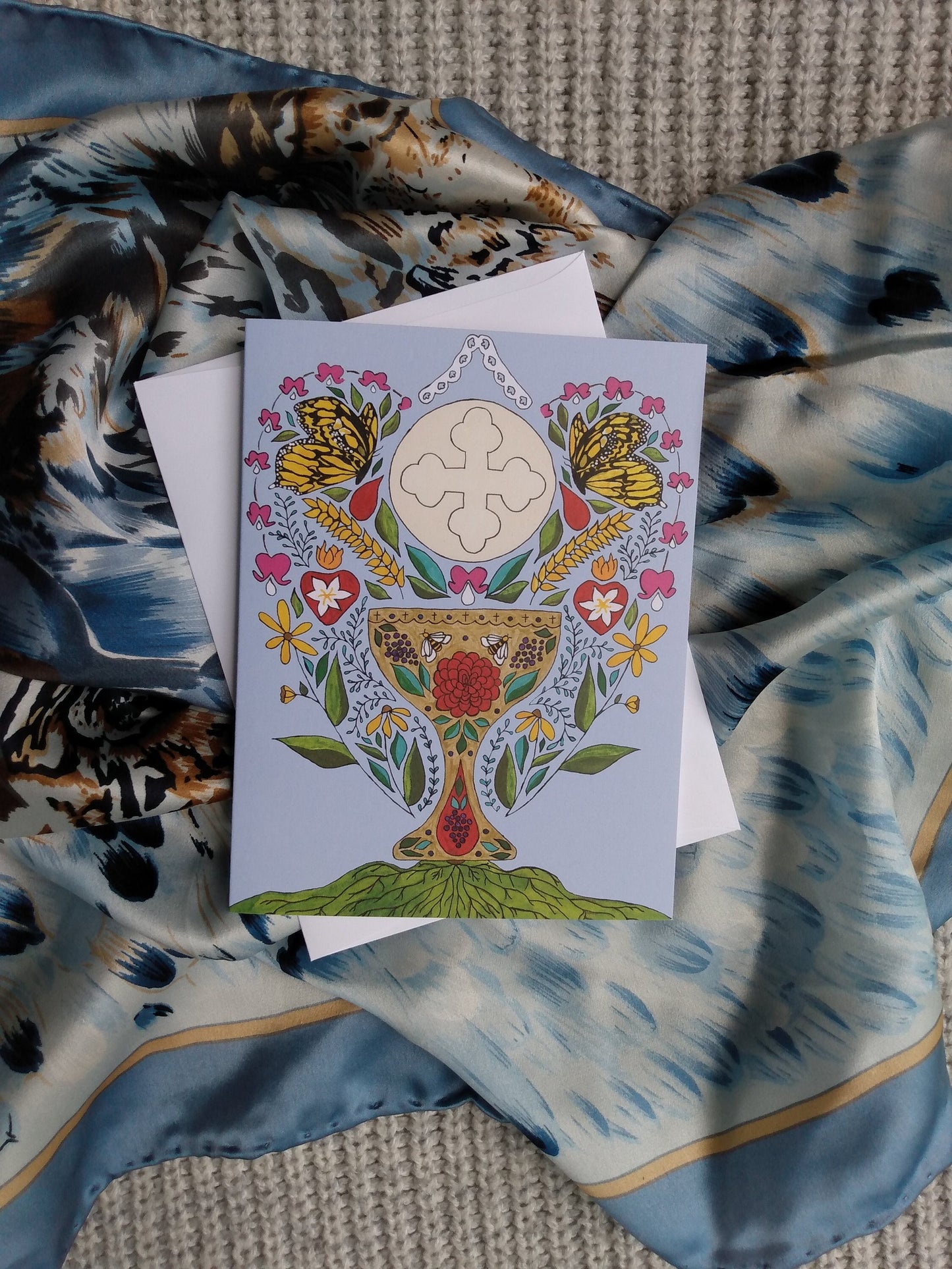 "Butterfly Chalice" Greeting Card