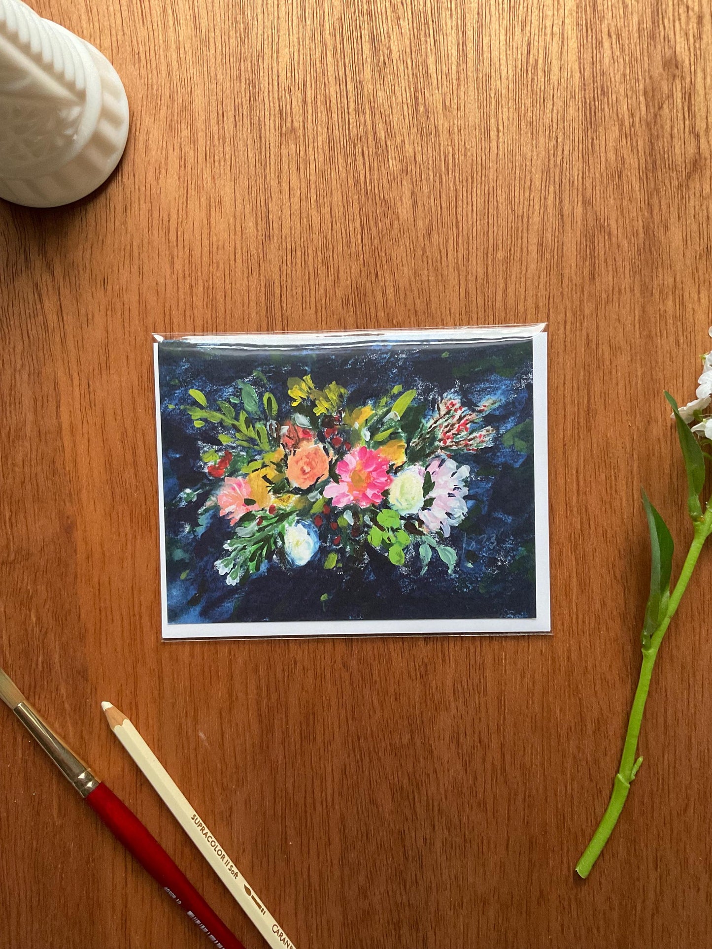 "Wild Joy" Floral Bouquet Greeting Card