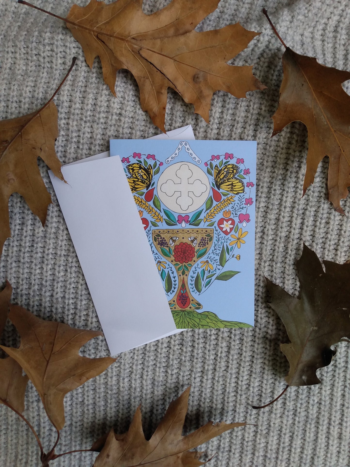 "Butterfly Chalice" Greeting Card