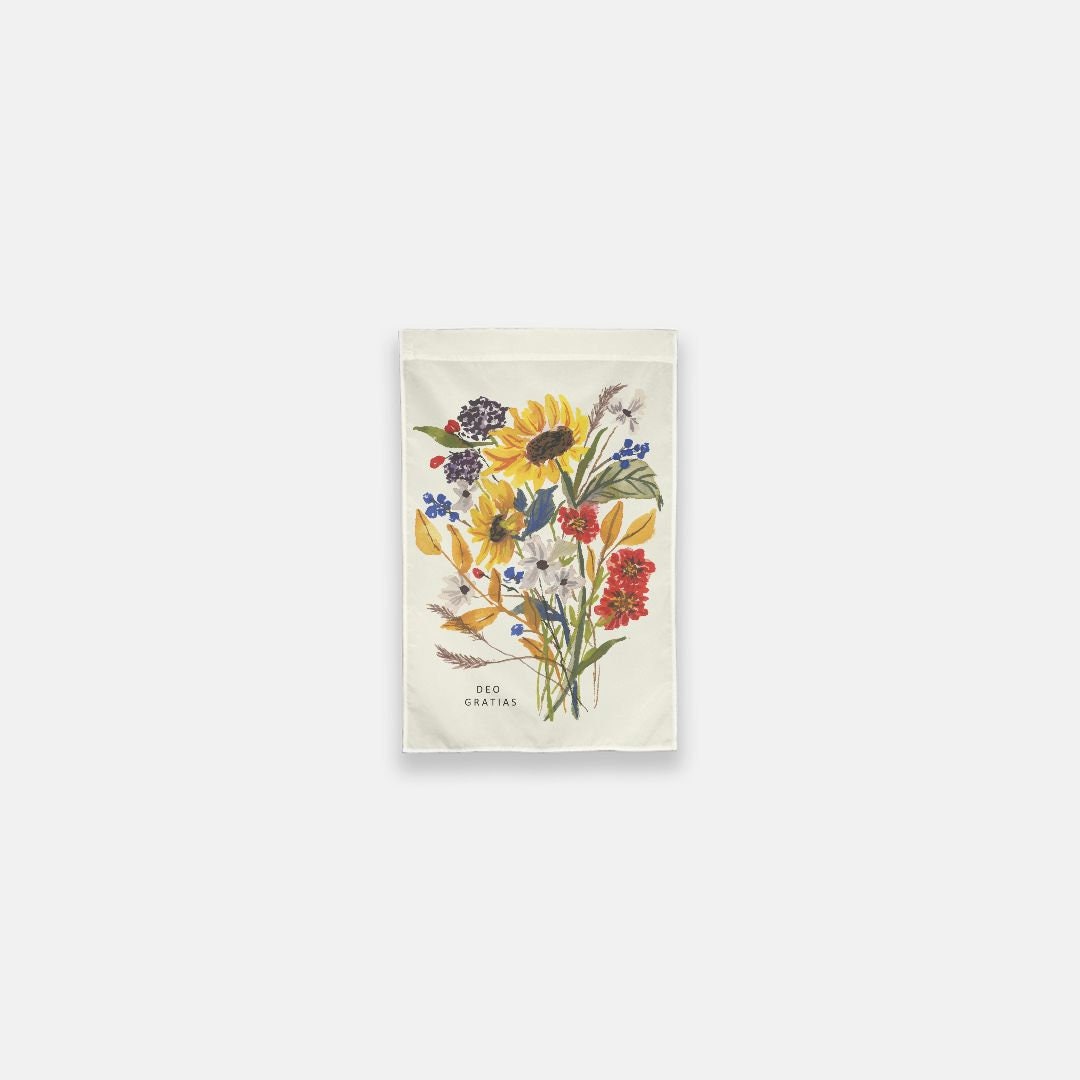 Deo Gratias Garden Flag