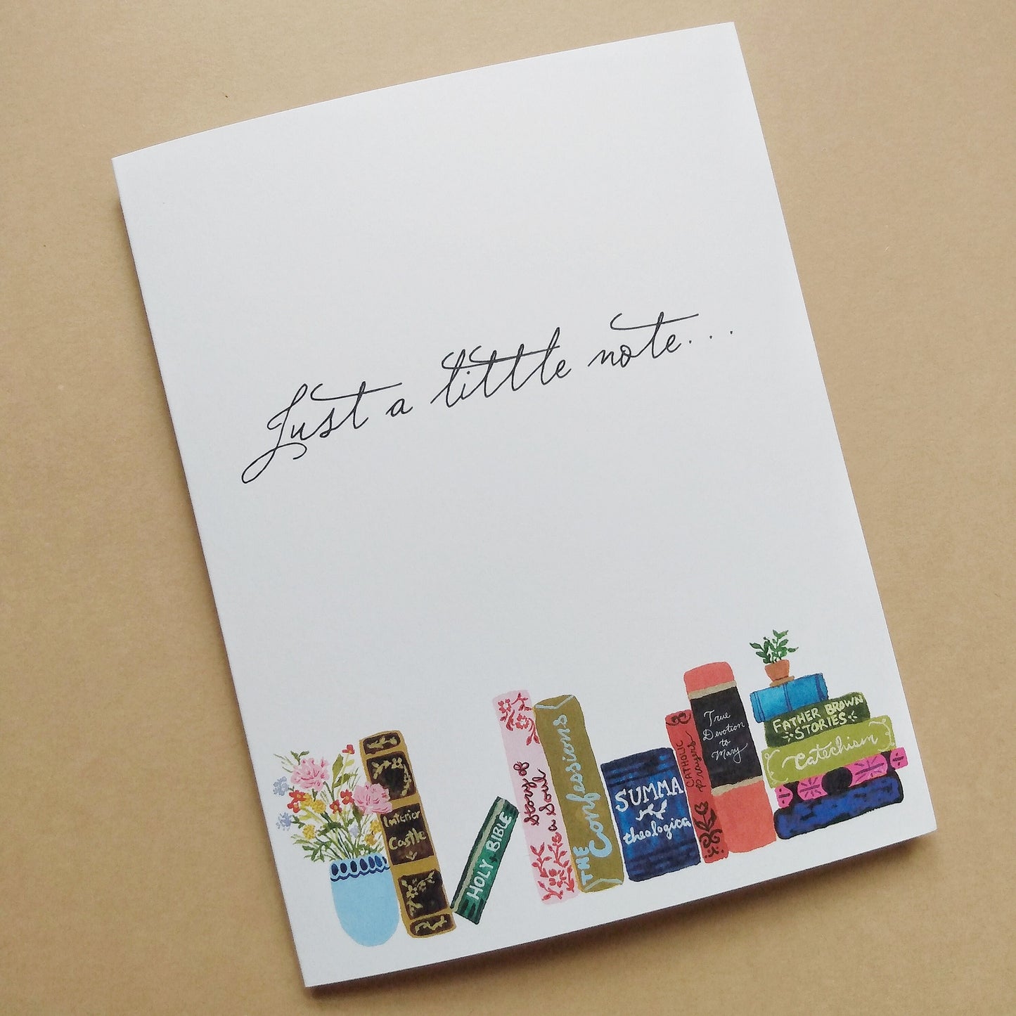 Catholic Books Greeting Card