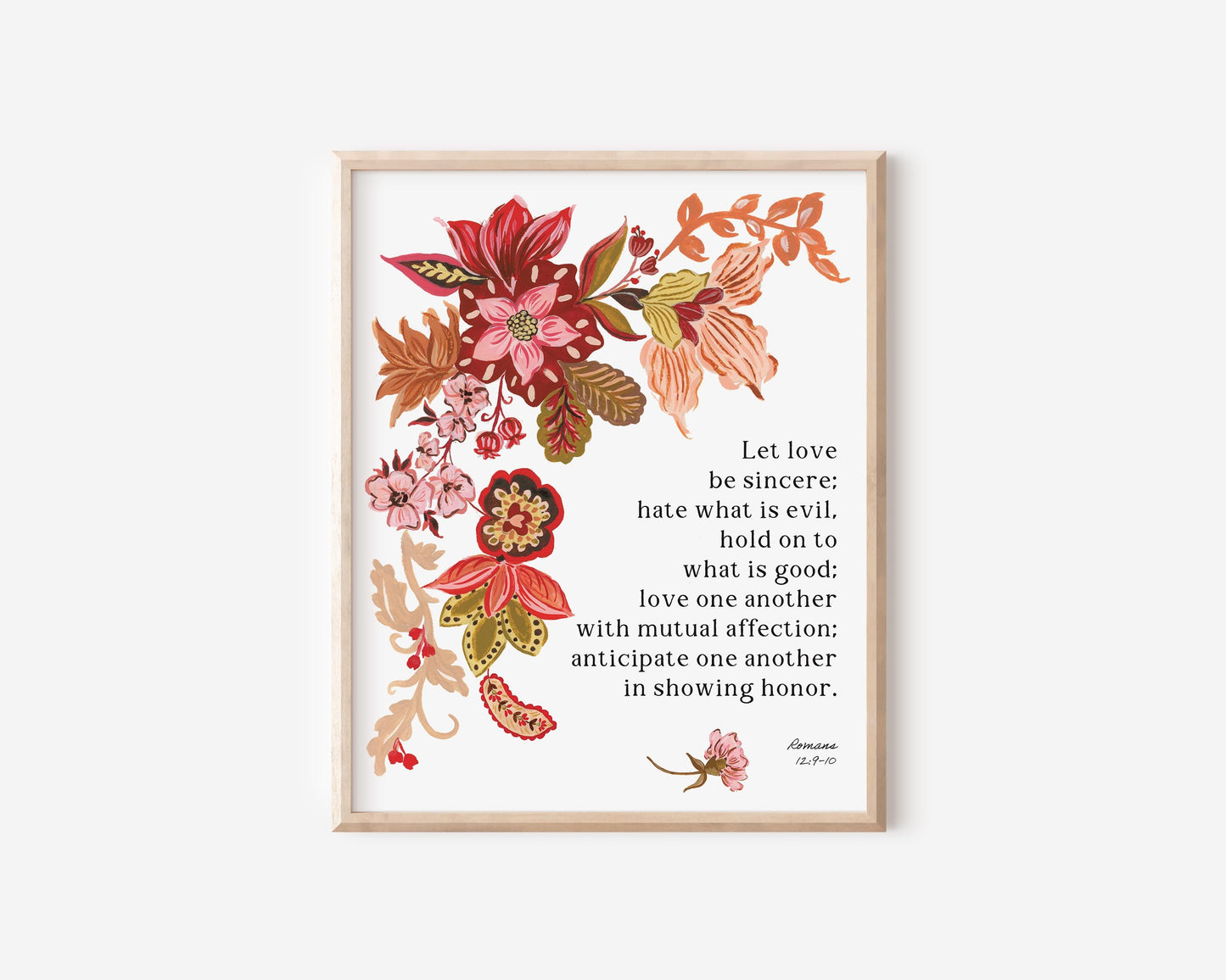 "Let Love be Sincere" Art Print