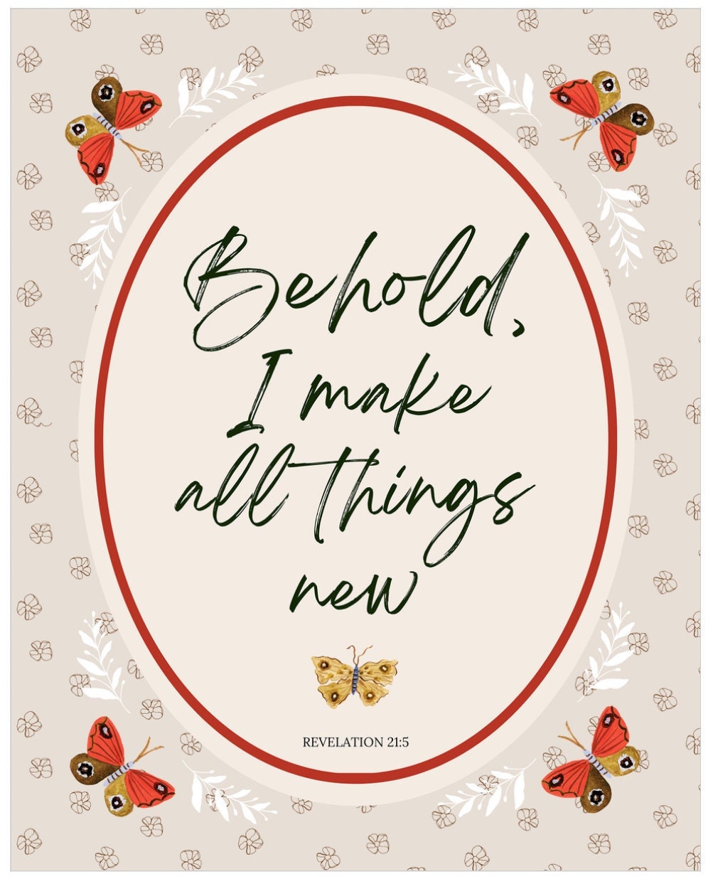 All Things New Butterflies Art Print