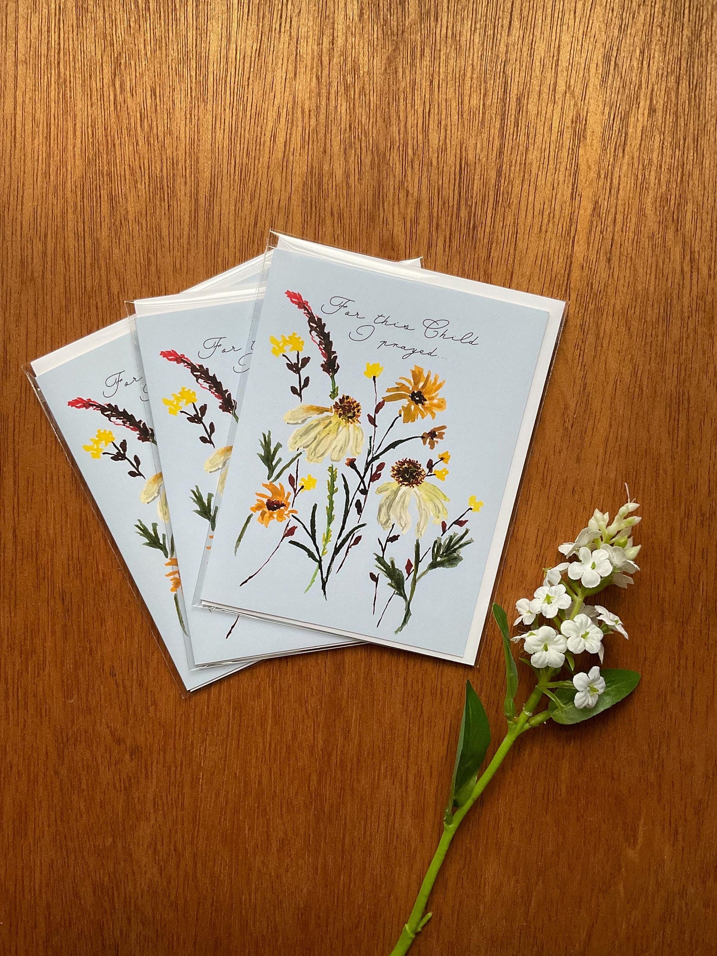 "For this Child I Prayed" Greeting Card