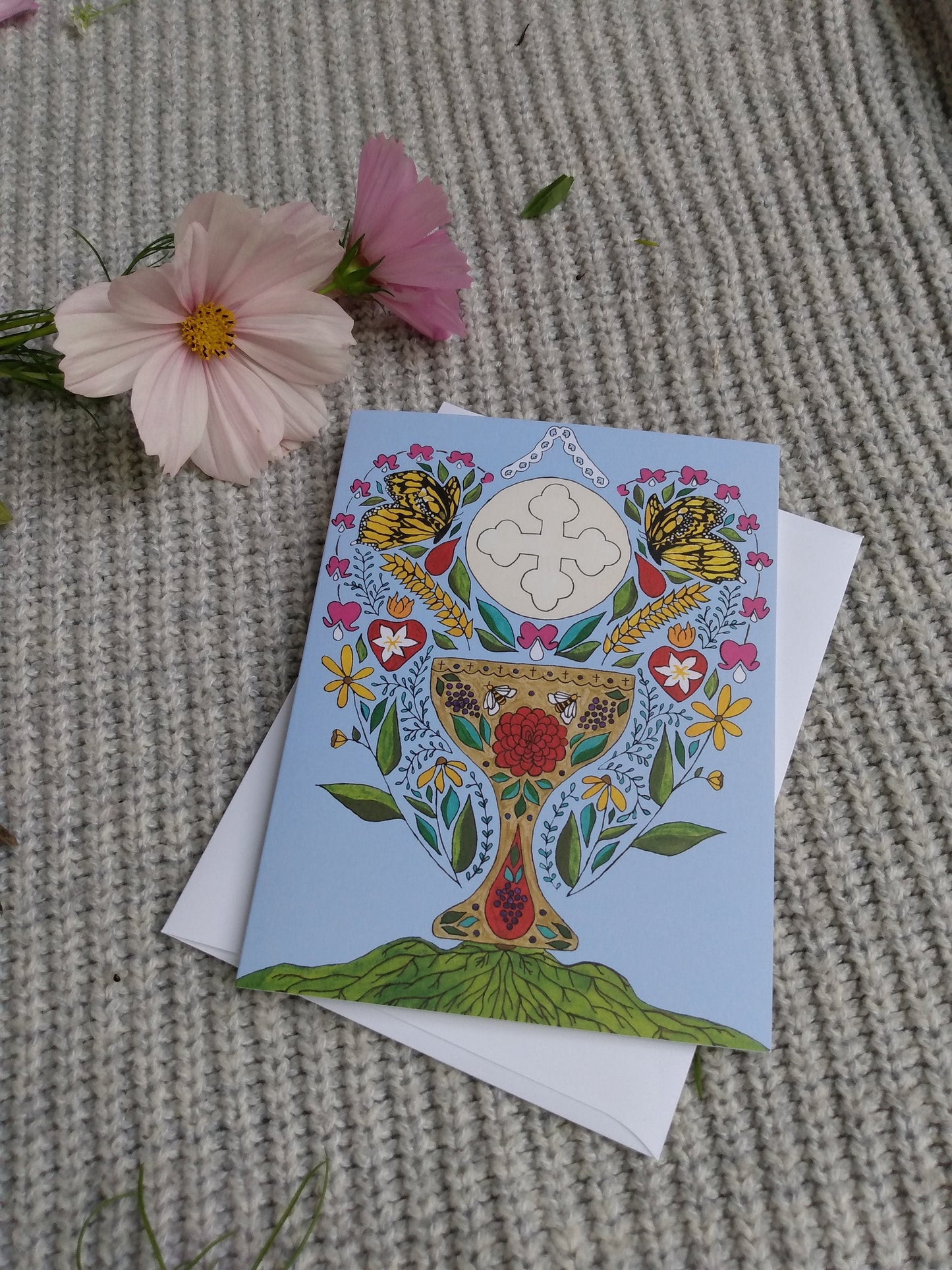 "Butterfly Chalice" Greeting Card