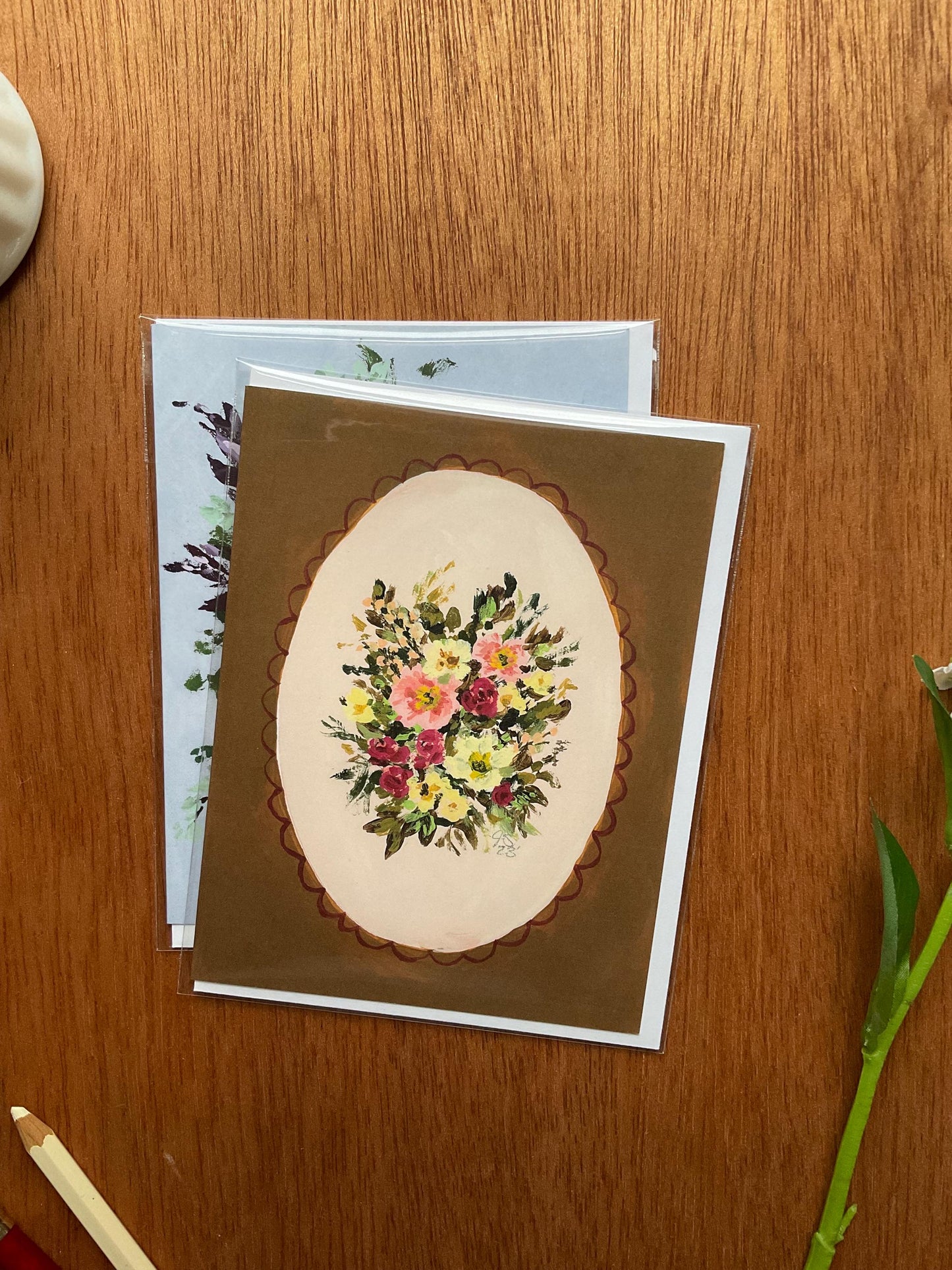 "Pure of Heart" Floral Greeting Card