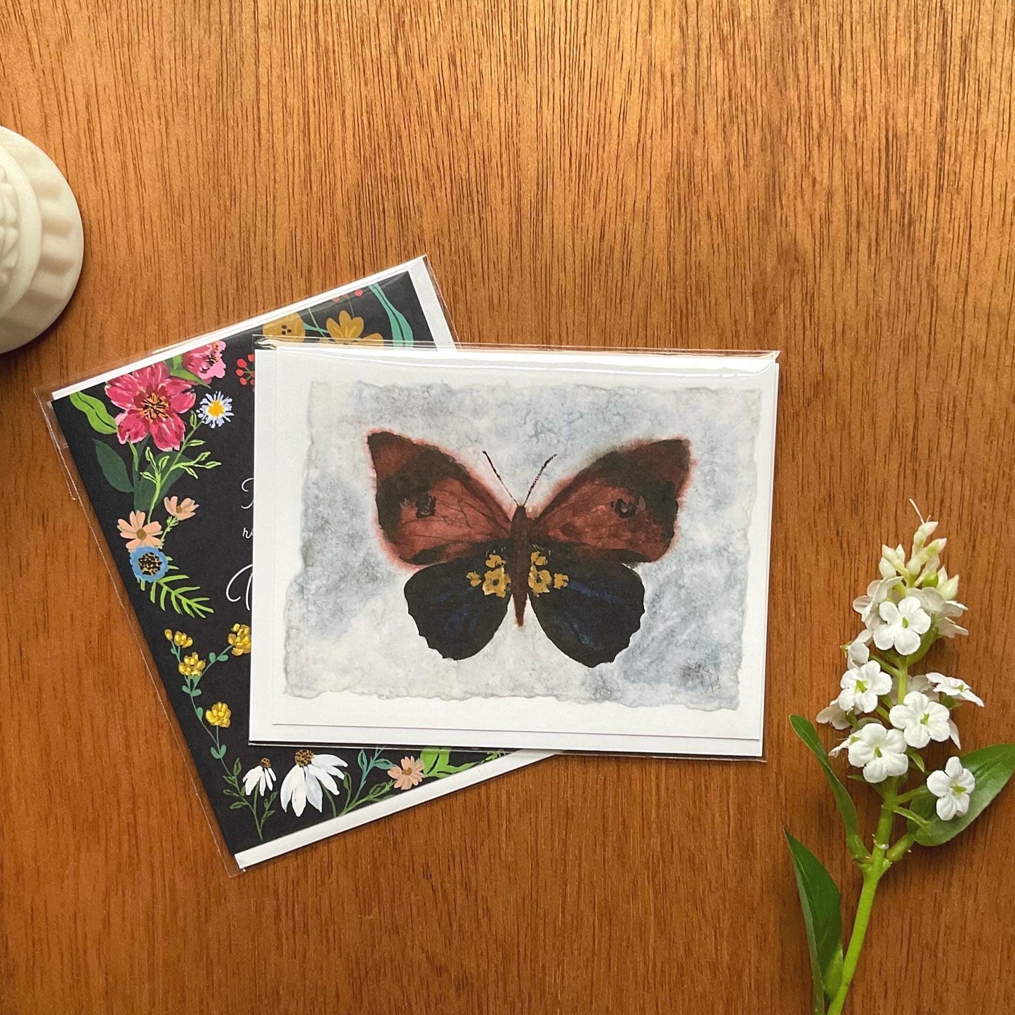 Soft Brown Butterfly Greeting Card