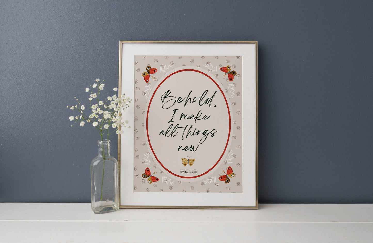 All Things New Butterflies Art Print