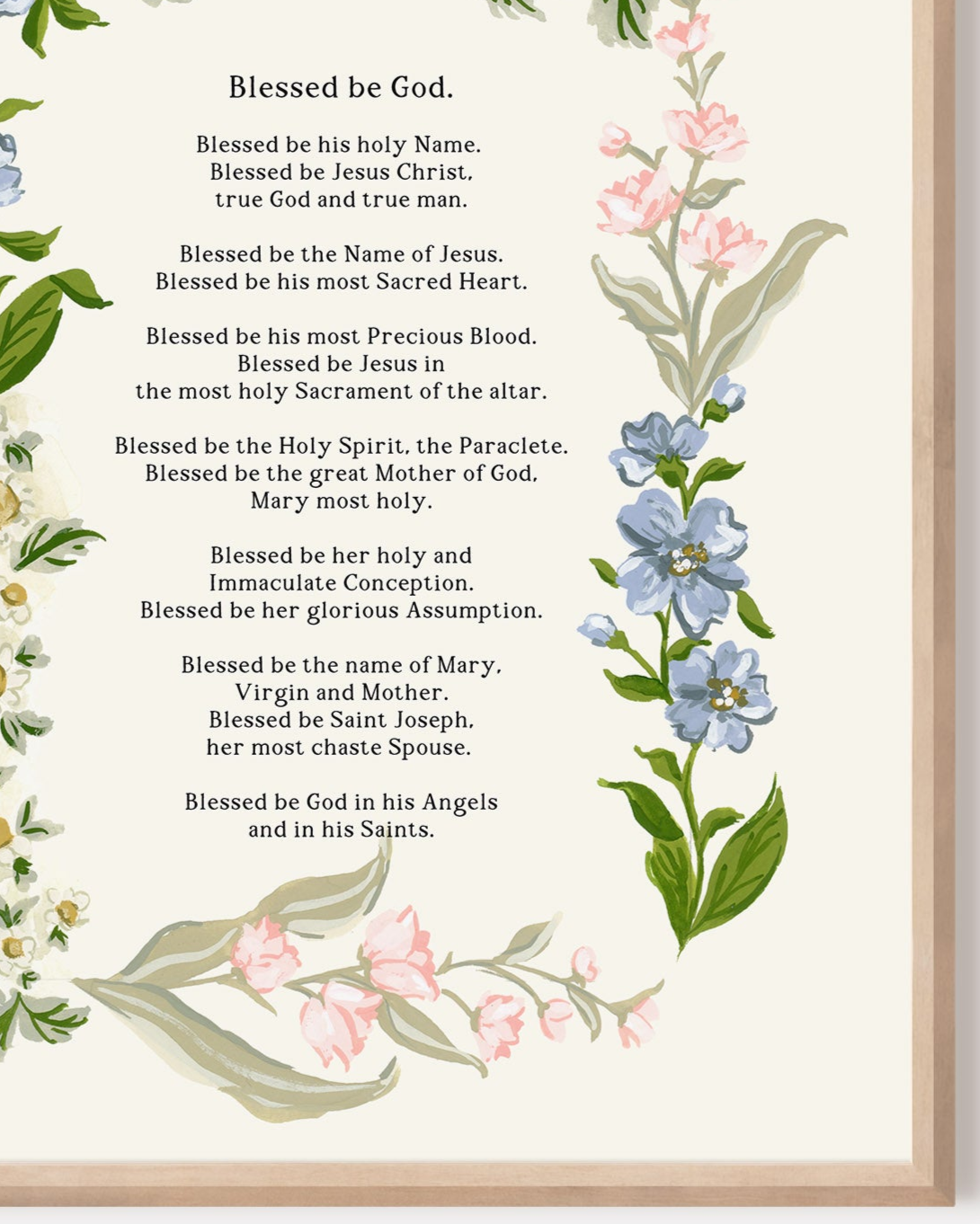 Divine Praises Art Print (Copy)