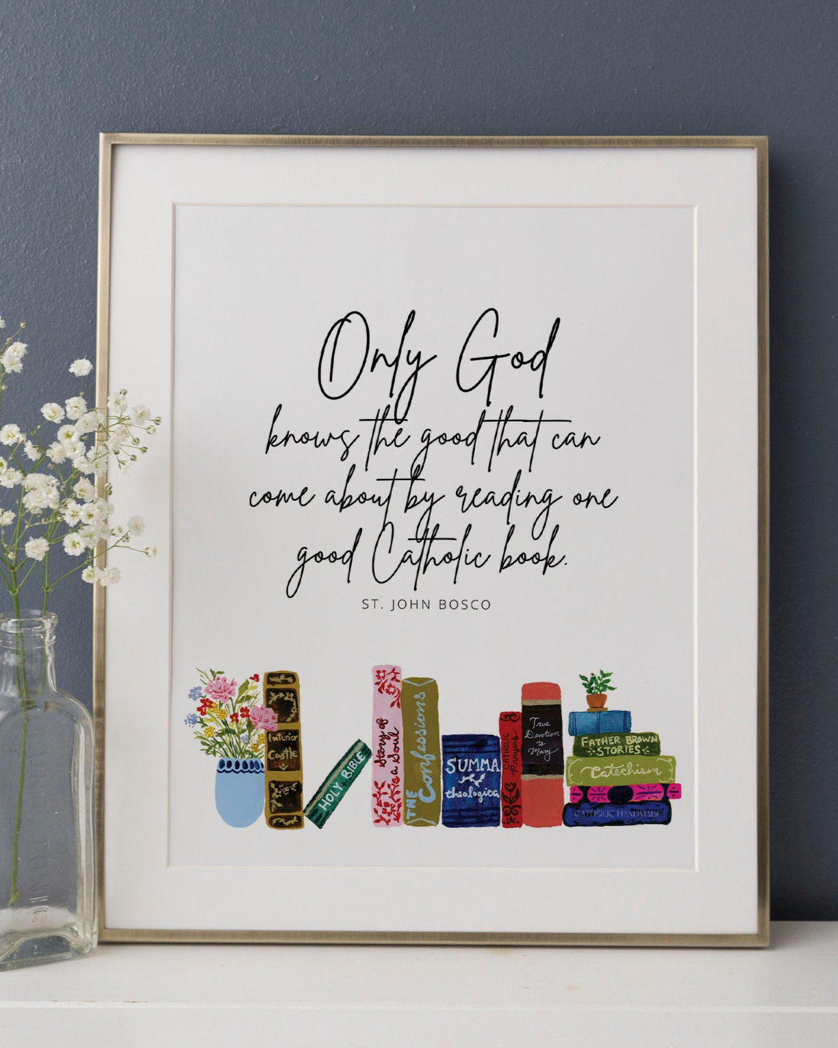 Catholic Books Art Print