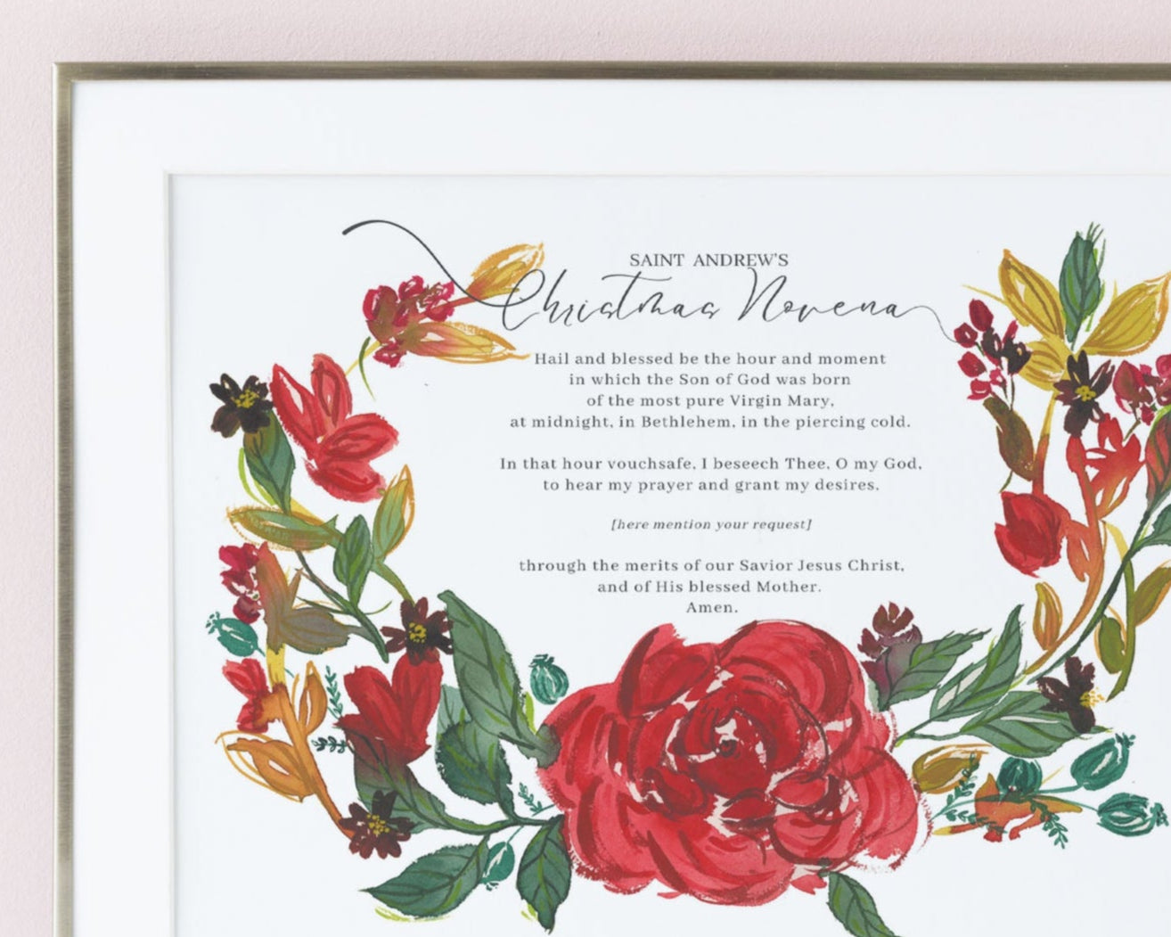 St. Andrew Christmas Novena Art Print