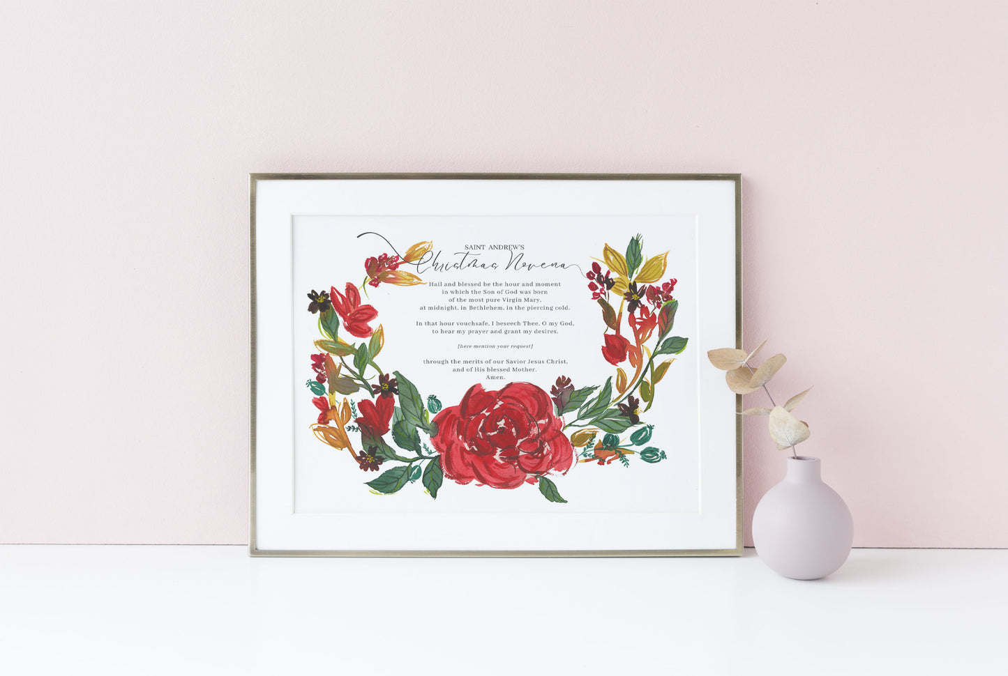 St. Andrew Christmas Novena Art Print