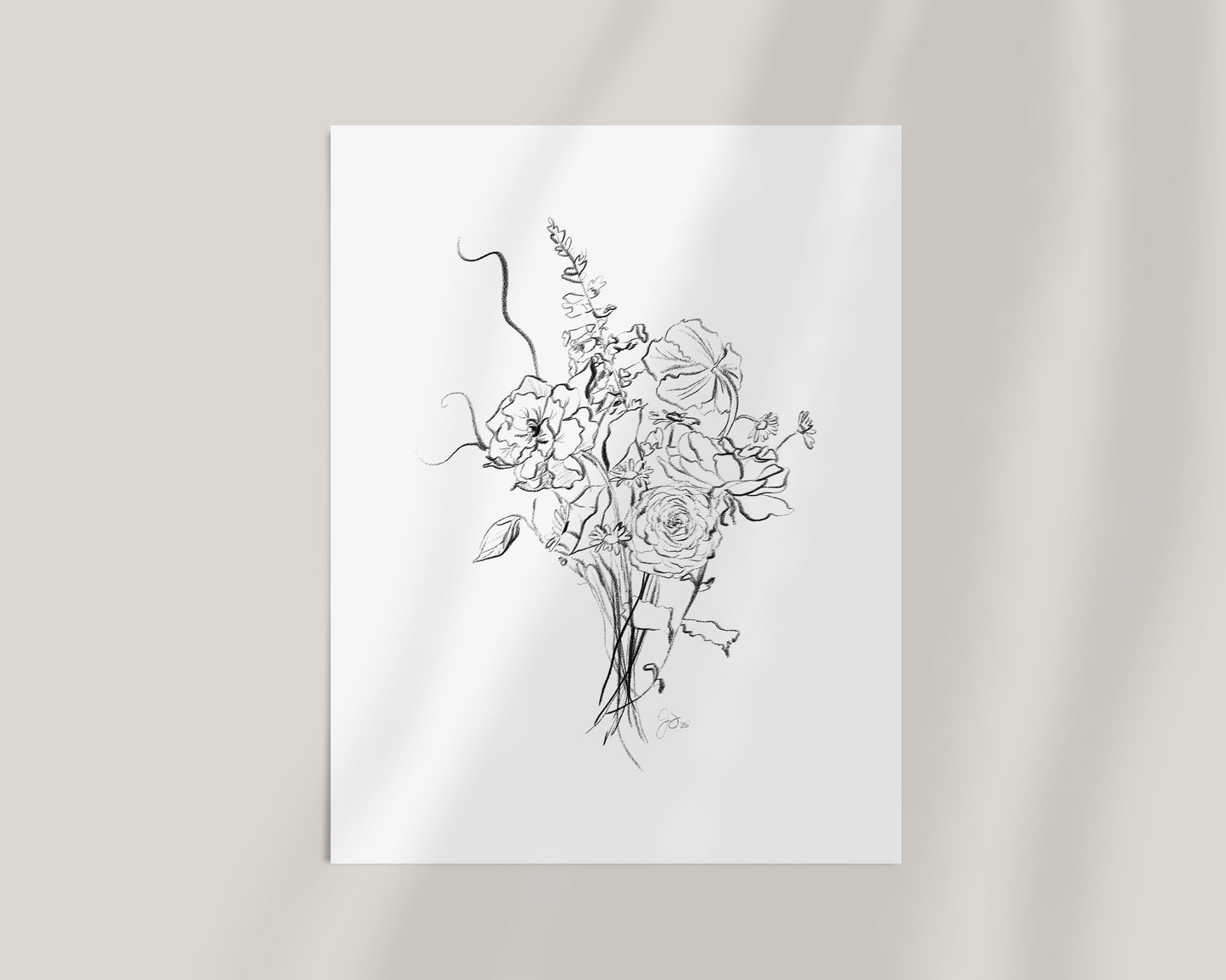 Floral Bouquet Coloring Page