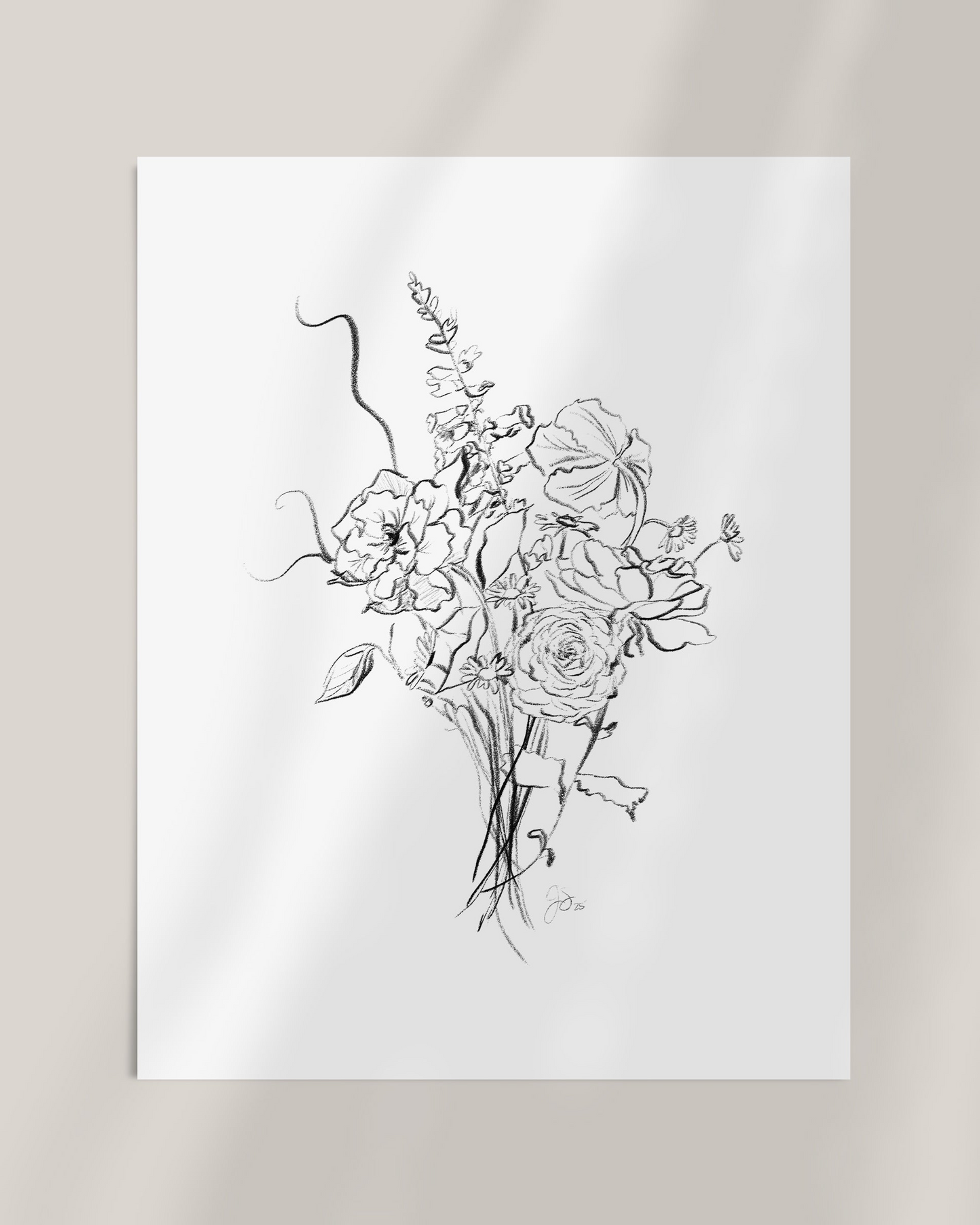 Floral Bouquet Coloring Page