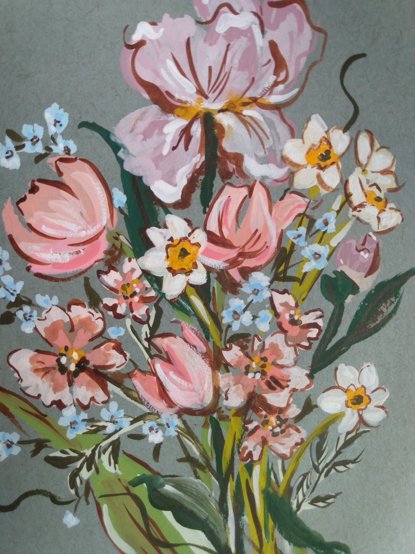 "Pink Spring Bouquet" Original Painting