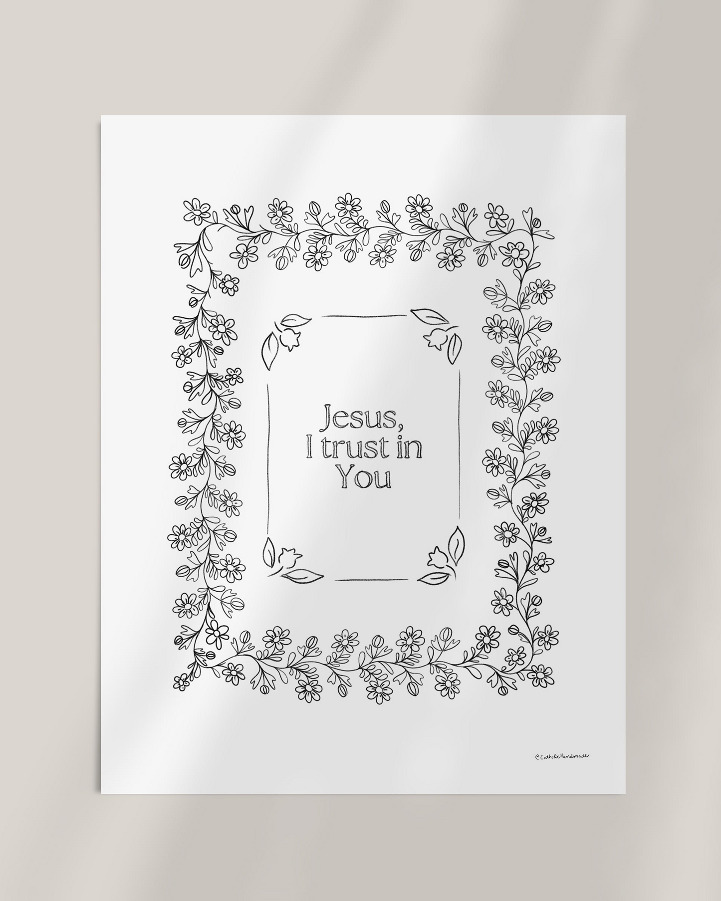 Jesus, I Trust in You - Coloring Page