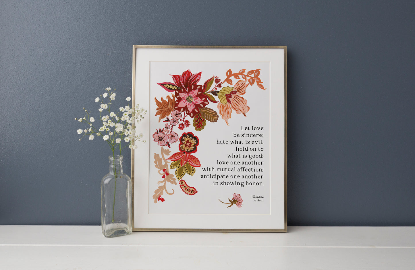 "Let Love be Sincere" Art Print