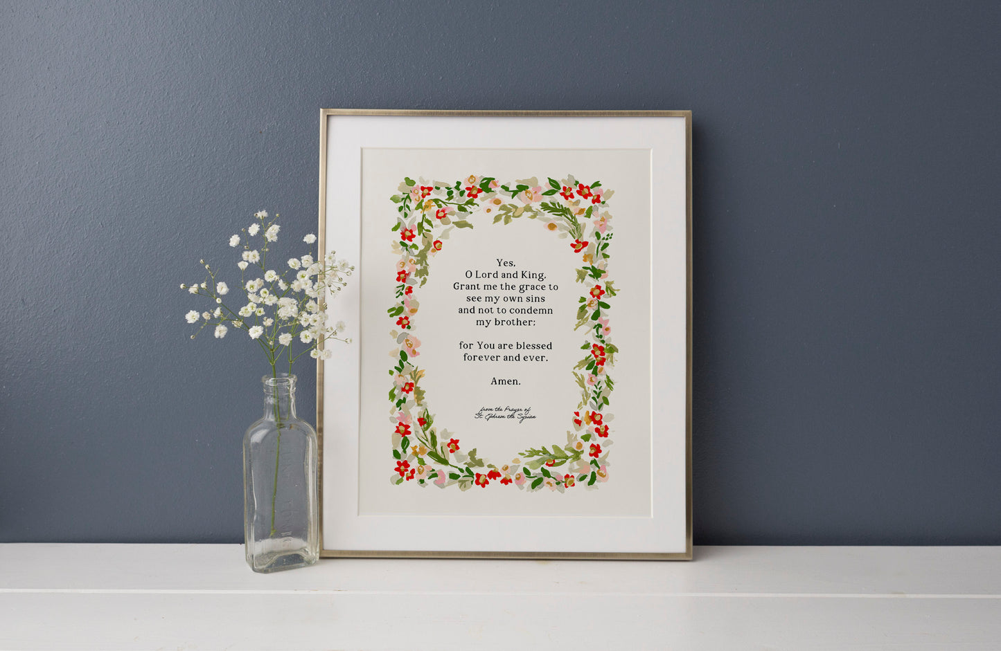 Prayer of St. Ephrem Art Print
