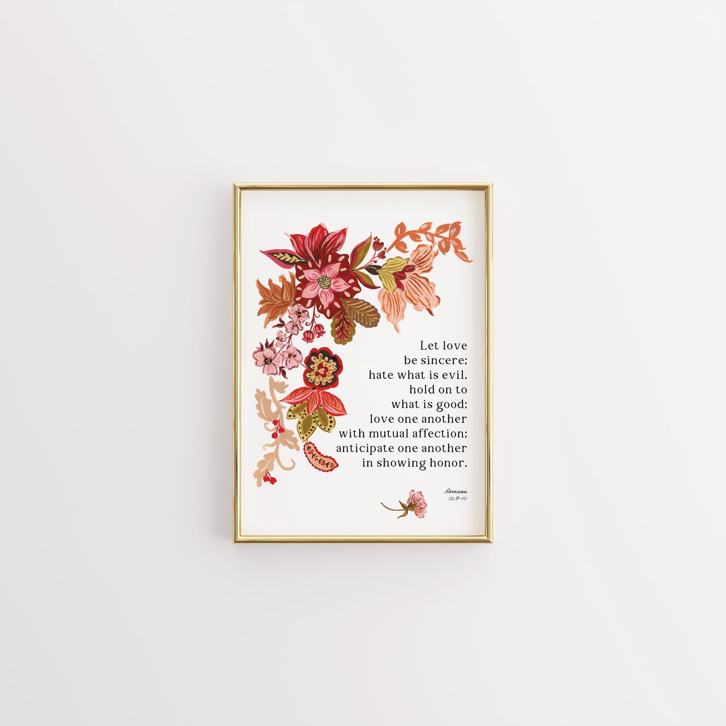 "Let Love be Sincere" Art Print