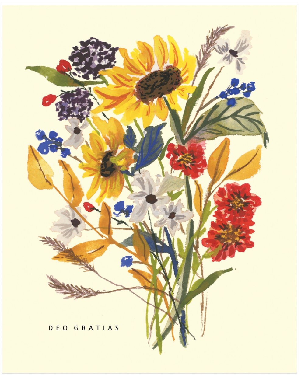 Deo Gratias Art Print