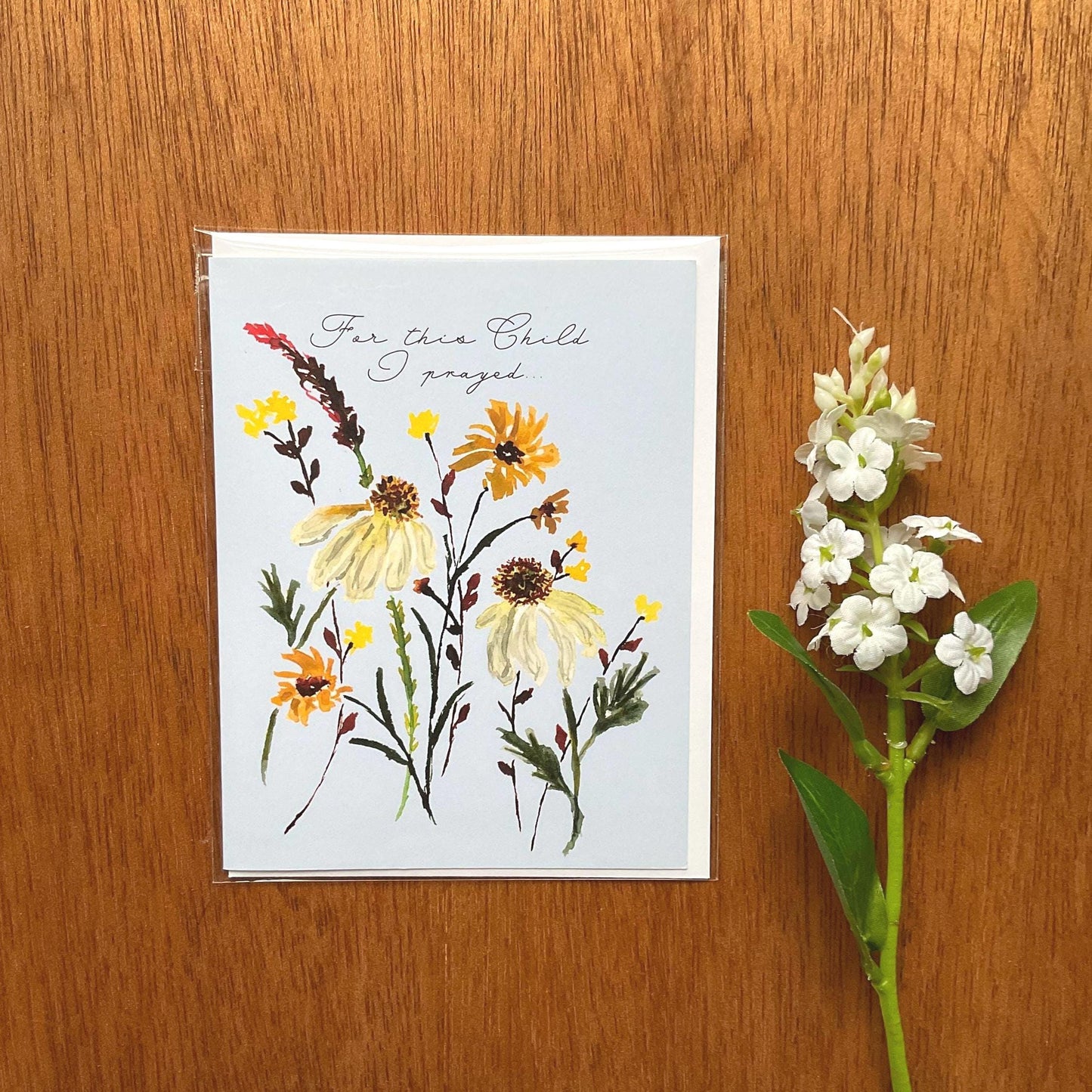 "For this Child I Prayed" Greeting Card
