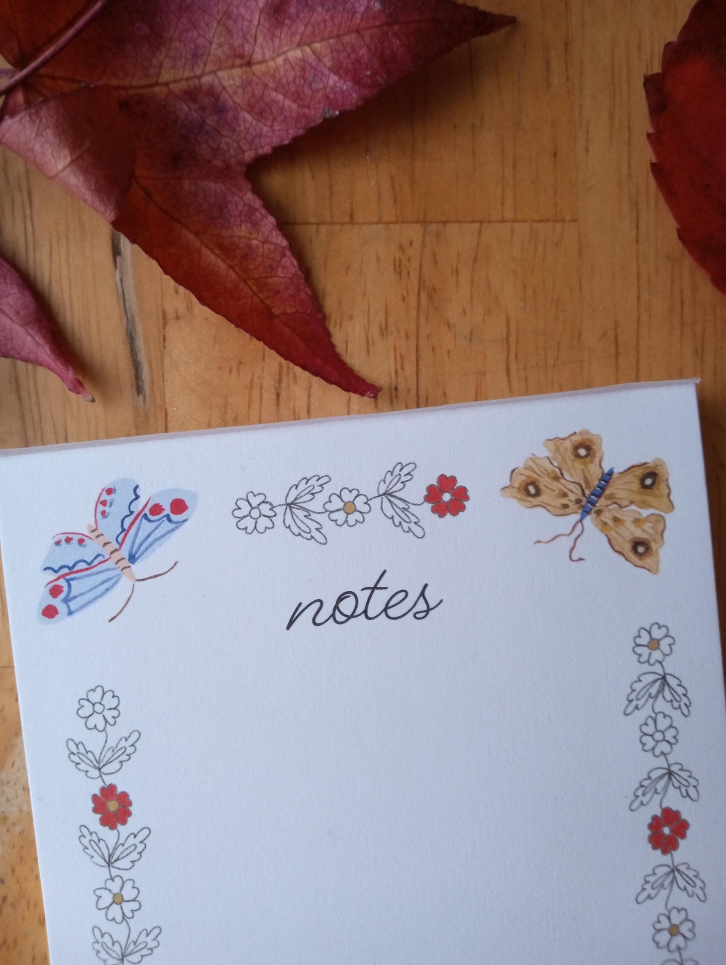 Small Butterfly Notepad