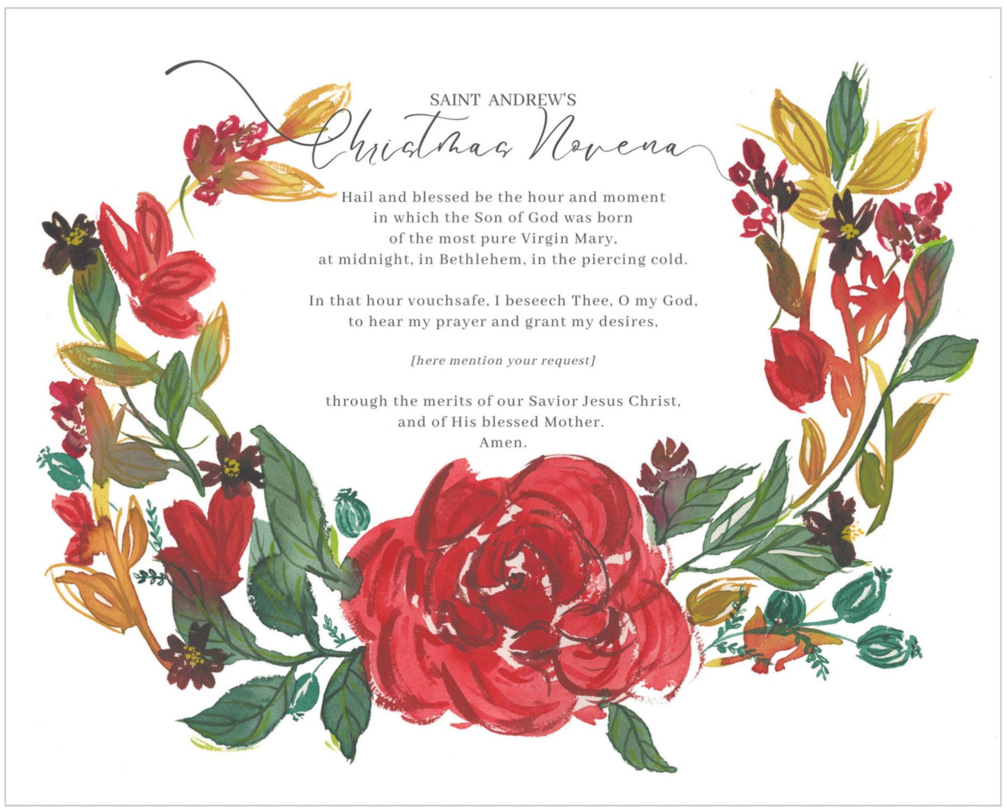 St. Andrew Christmas Novena Art Print