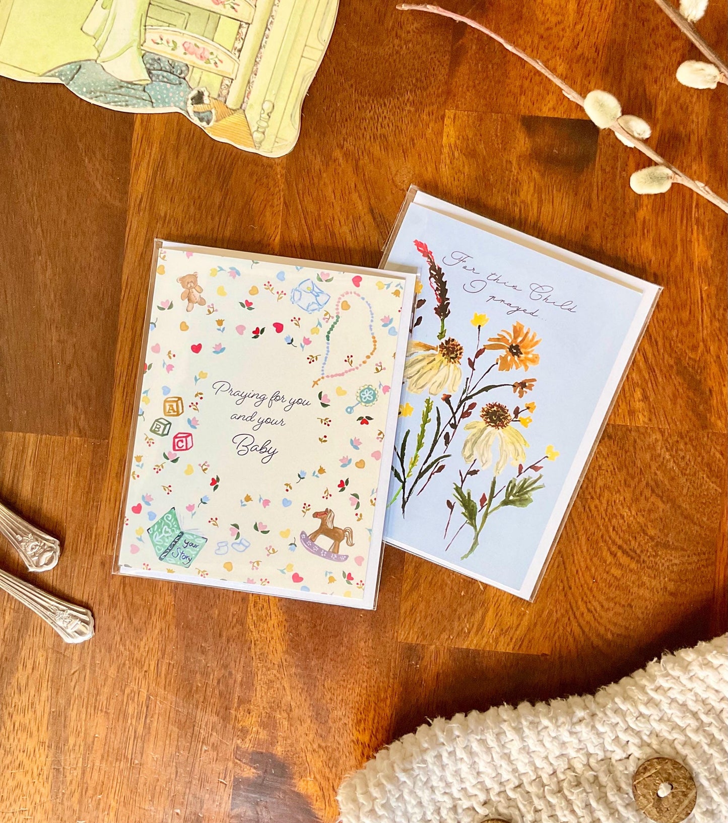 "Praying for Baby" Greeting Card
