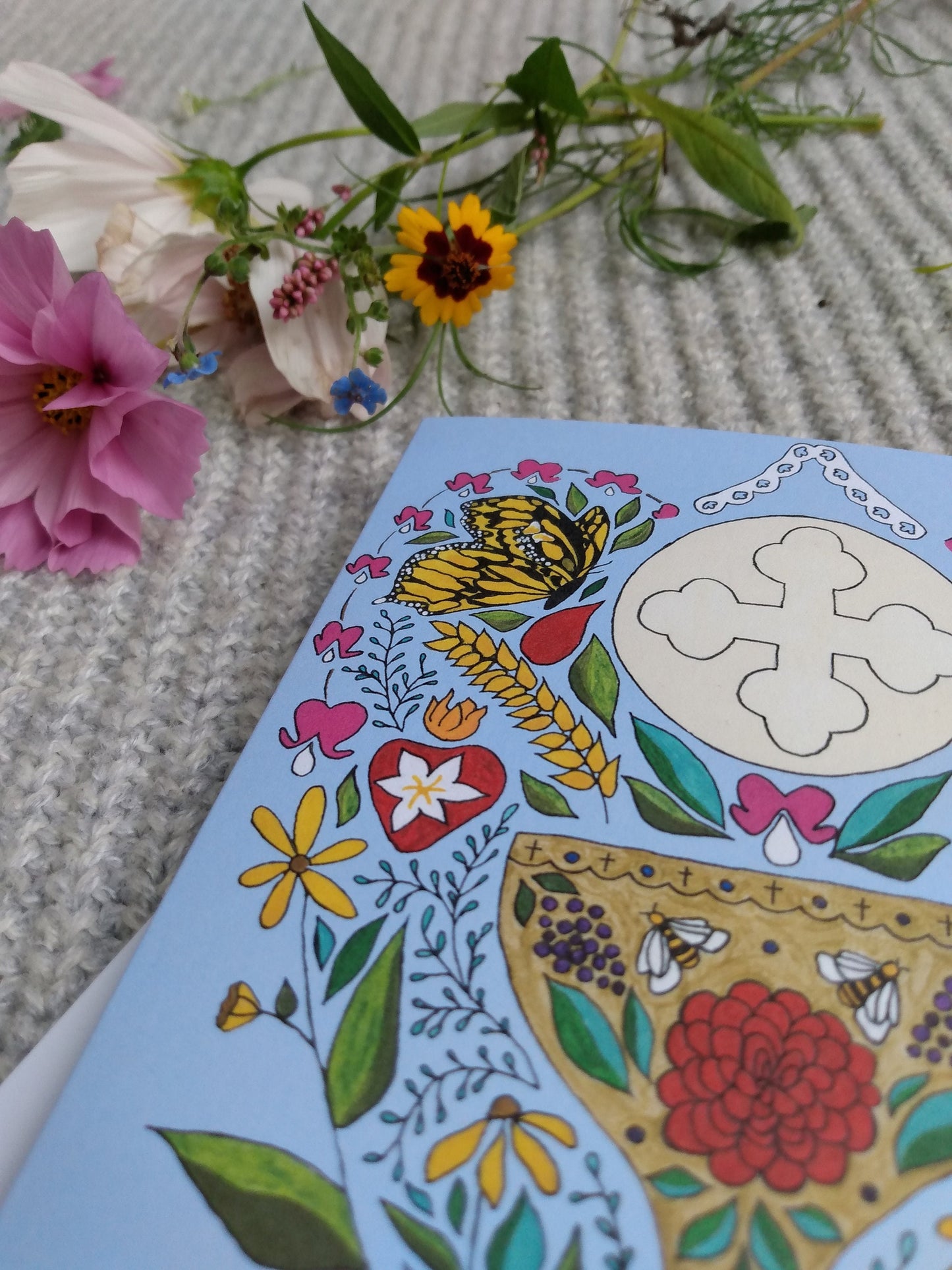 "Butterfly Chalice" Greeting Card