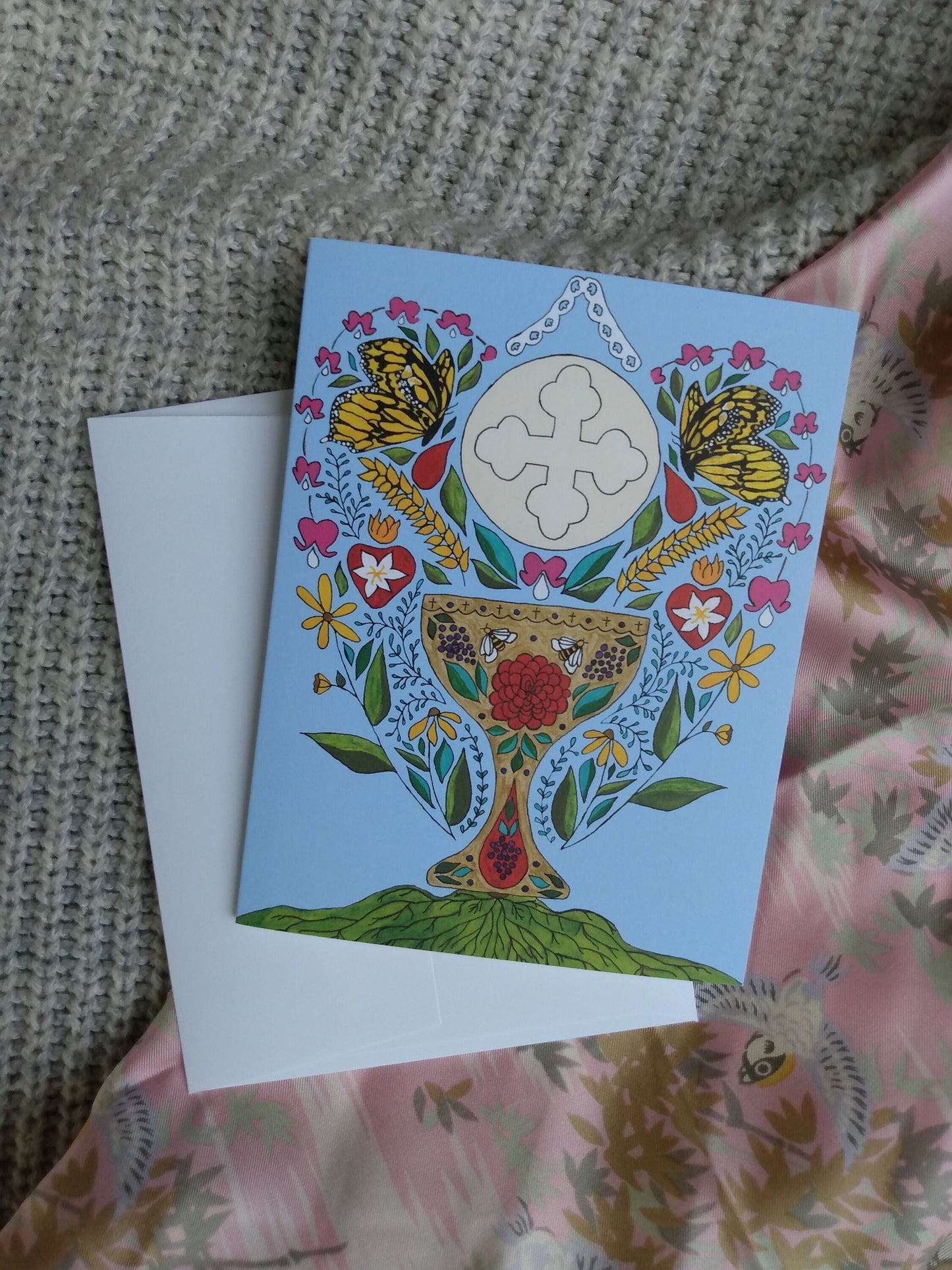 "Butterfly Chalice" Greeting Card