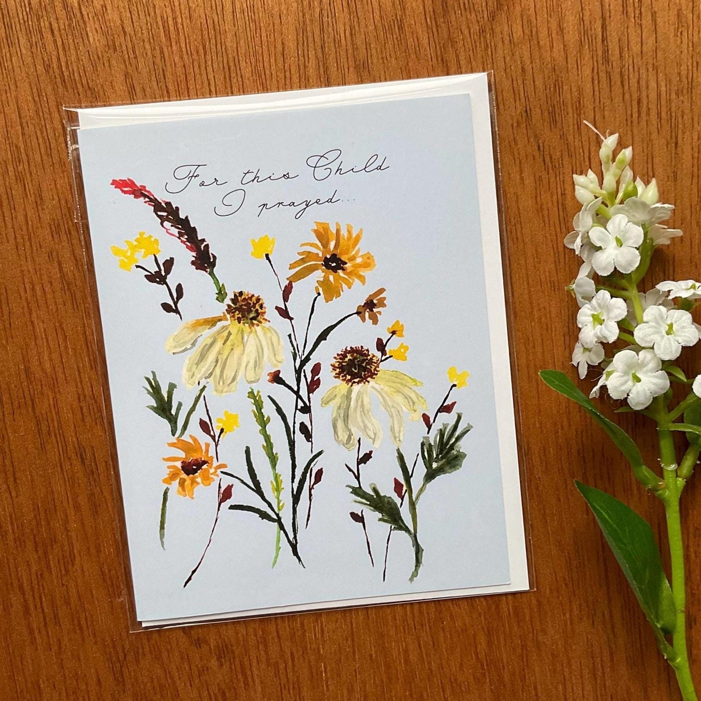 "For this Child I Prayed" Greeting Card