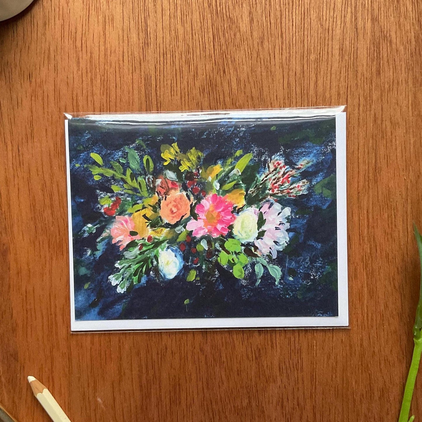 "Wild Joy" Floral Bouquet Greeting Card
