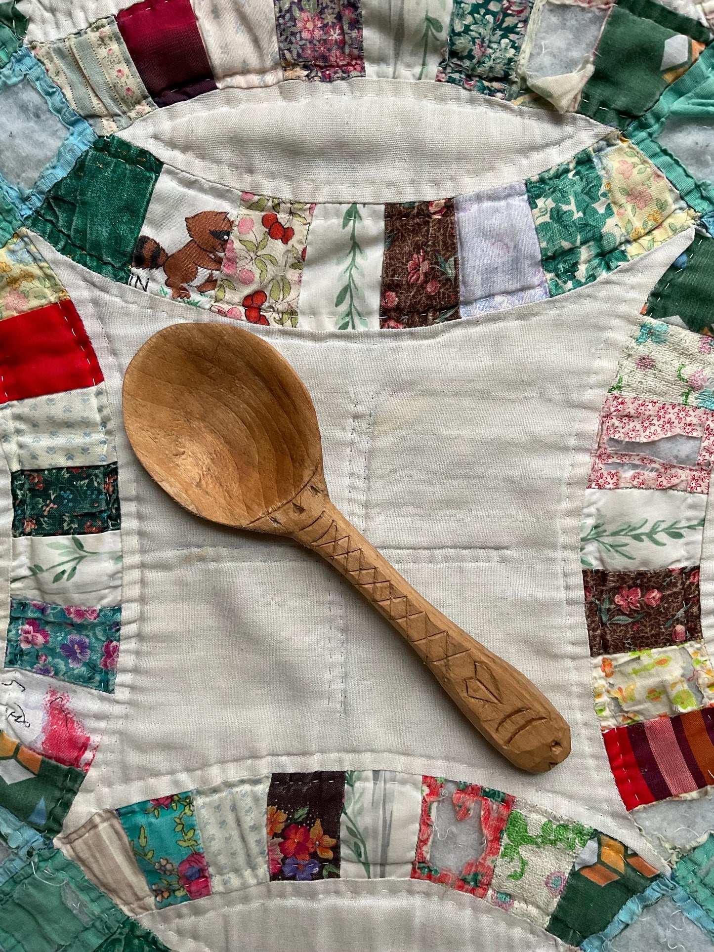 Hand Carved Wooden Fish Spoon