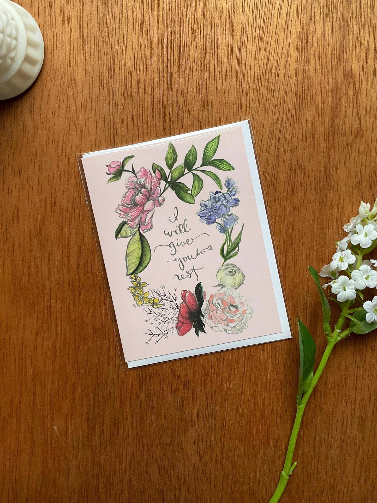 "I will Give You Rest" Greeting Card