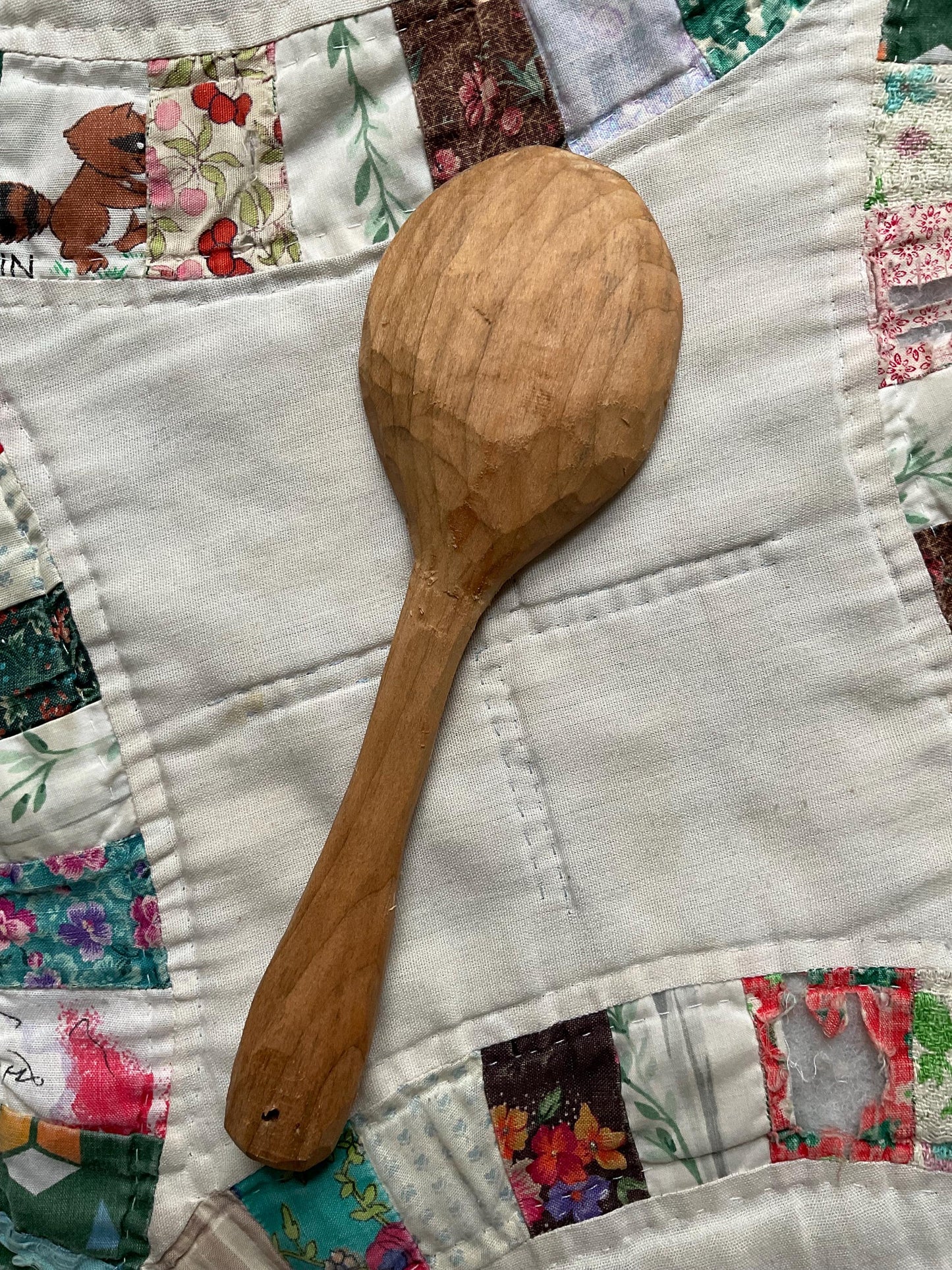 Hand Carved Wooden Fish Spoon