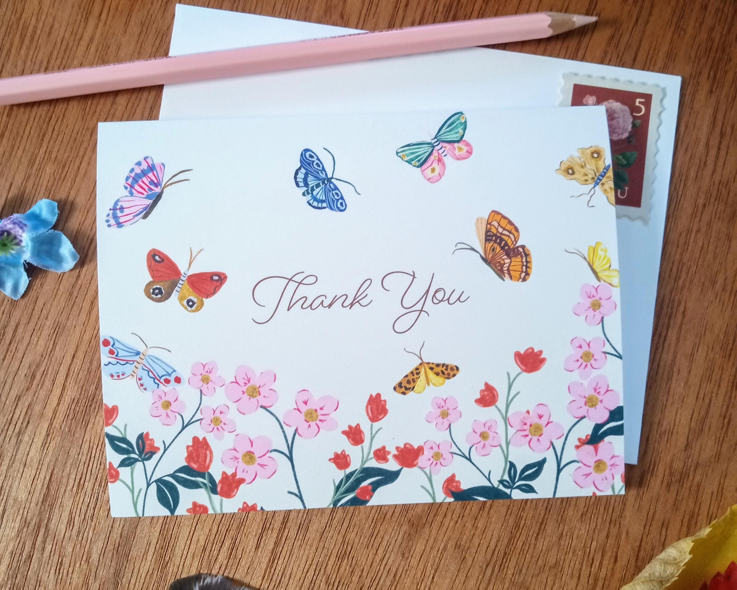 Butterfly Thank You Cards