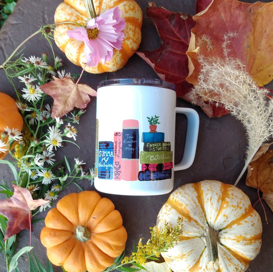 Catholic Book Club Travel Mug
